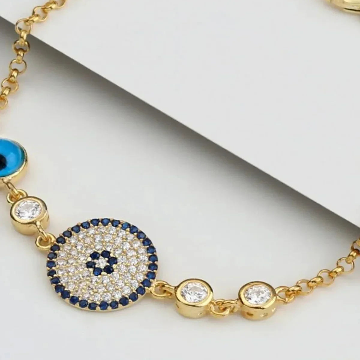 ZWEIER NAZAR ARMKETTE | 925 SILBER