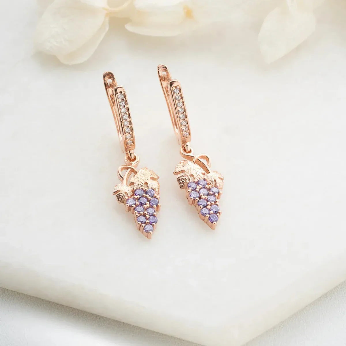 TRAUBEN OHRRINGE | 925 SILBER