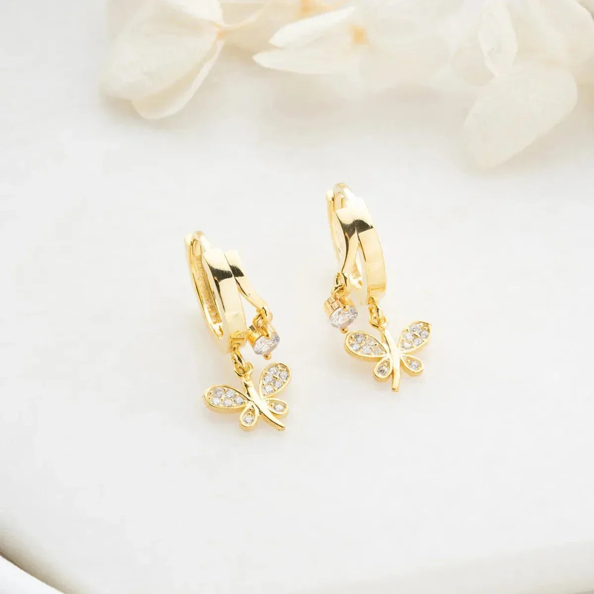 LIBELLE & ZIRKONIA OHRRINGE | 925 SILBER