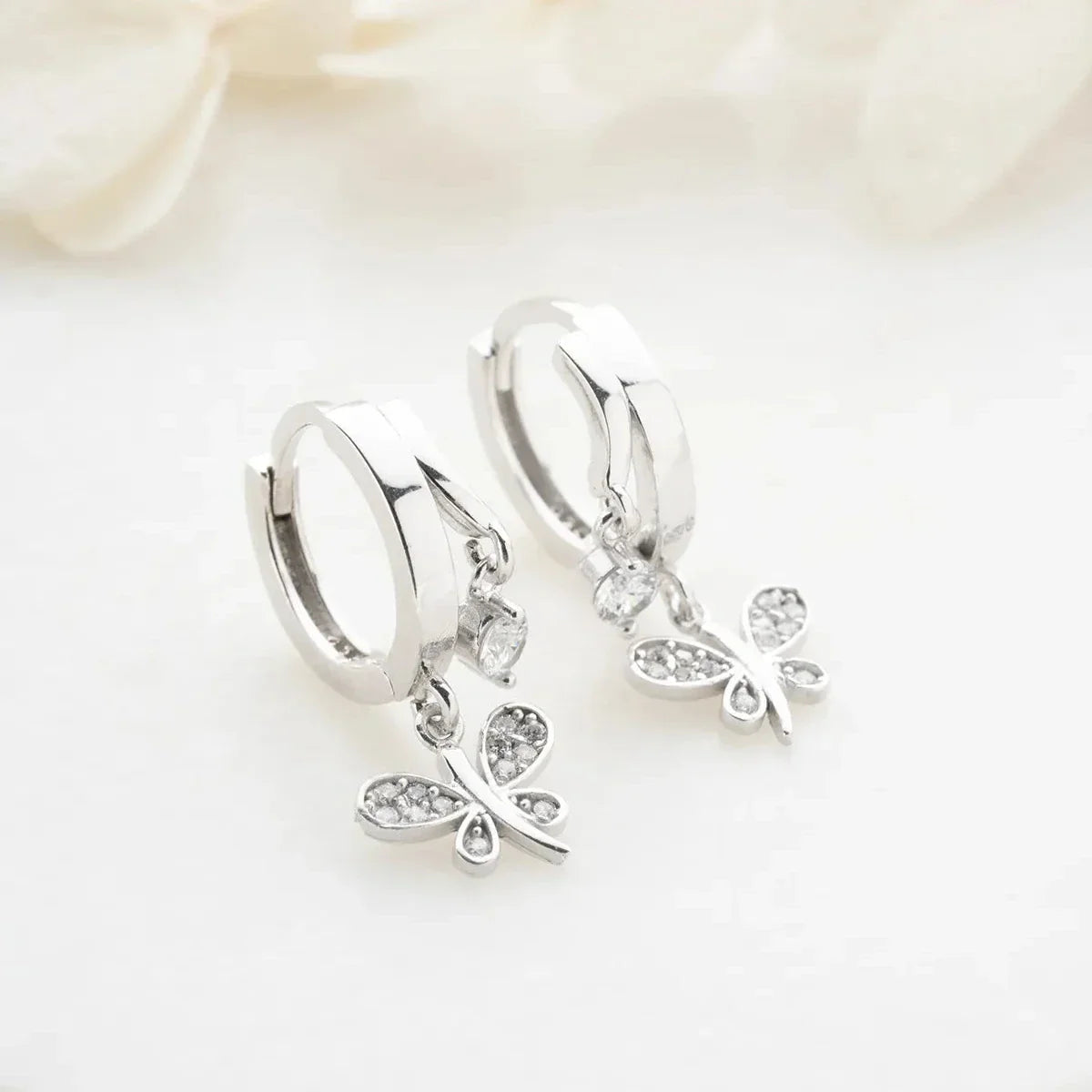 LIBELLE & ZIRKONIA OHRRINGE | 925 SILBER