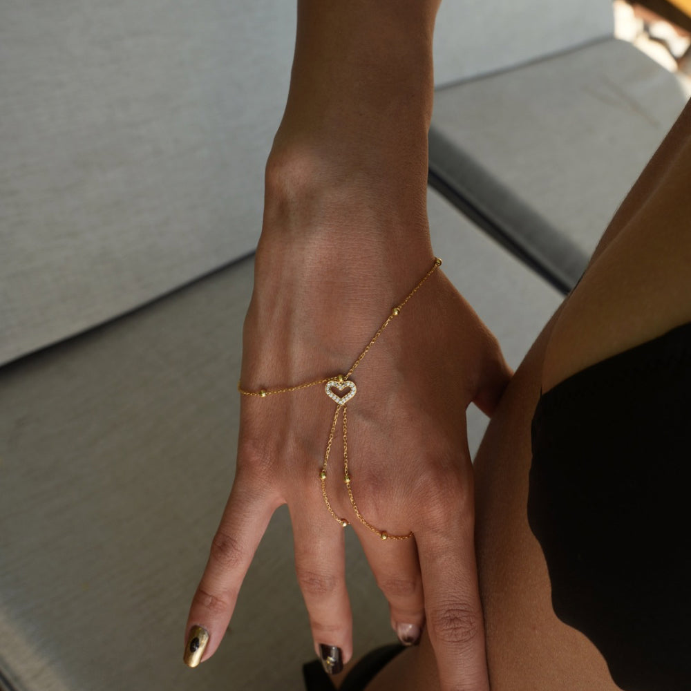 MINI HEART HANDKETTE | 925 SILBER