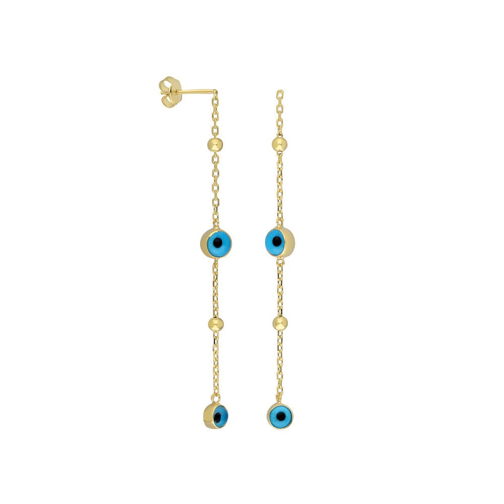 BULLET NAZAR OHRRINGE | 925 SILBER