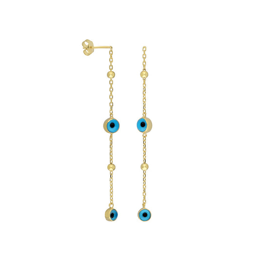BULLET NAZAR OHRRINGE | 925 SILBER