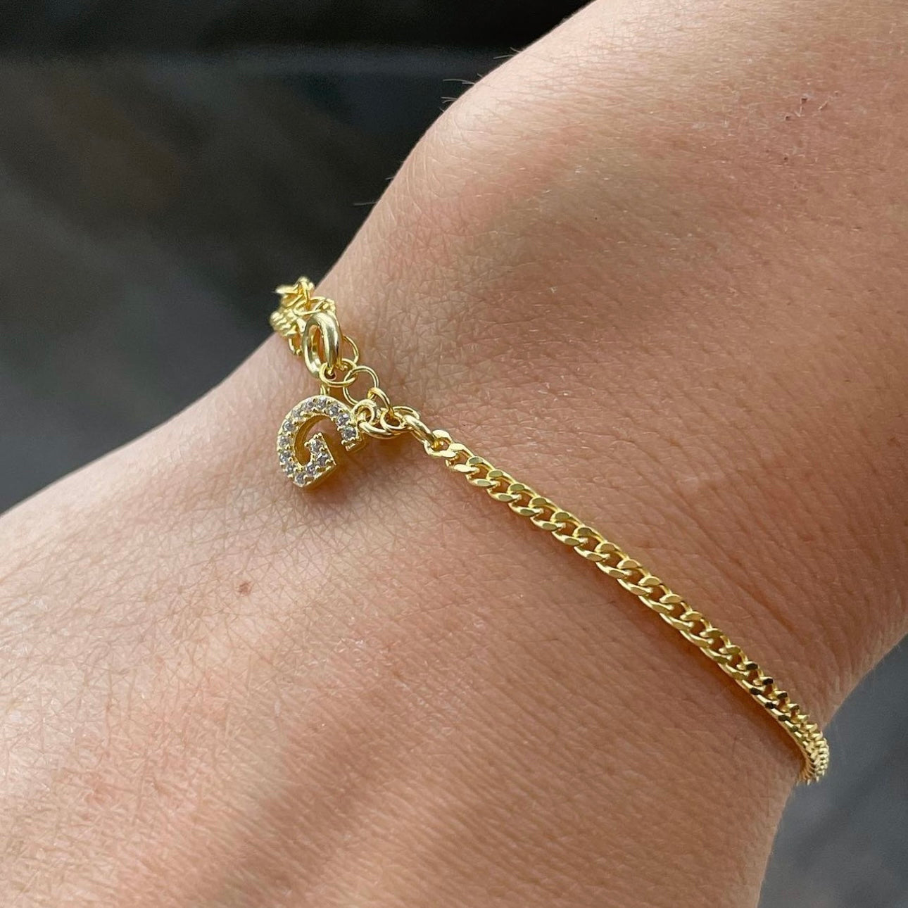 LETTER CUBAN BRACELET DAMEN | 925 SILBER