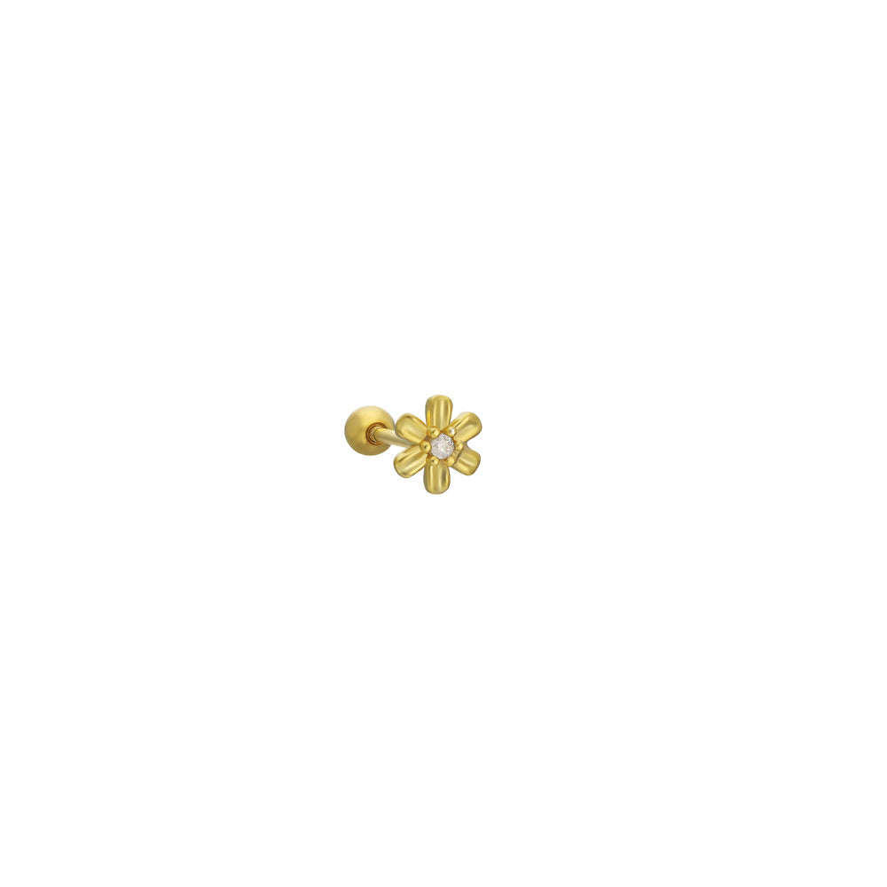 BASIC BLUME PIERCING - 925 SILBER