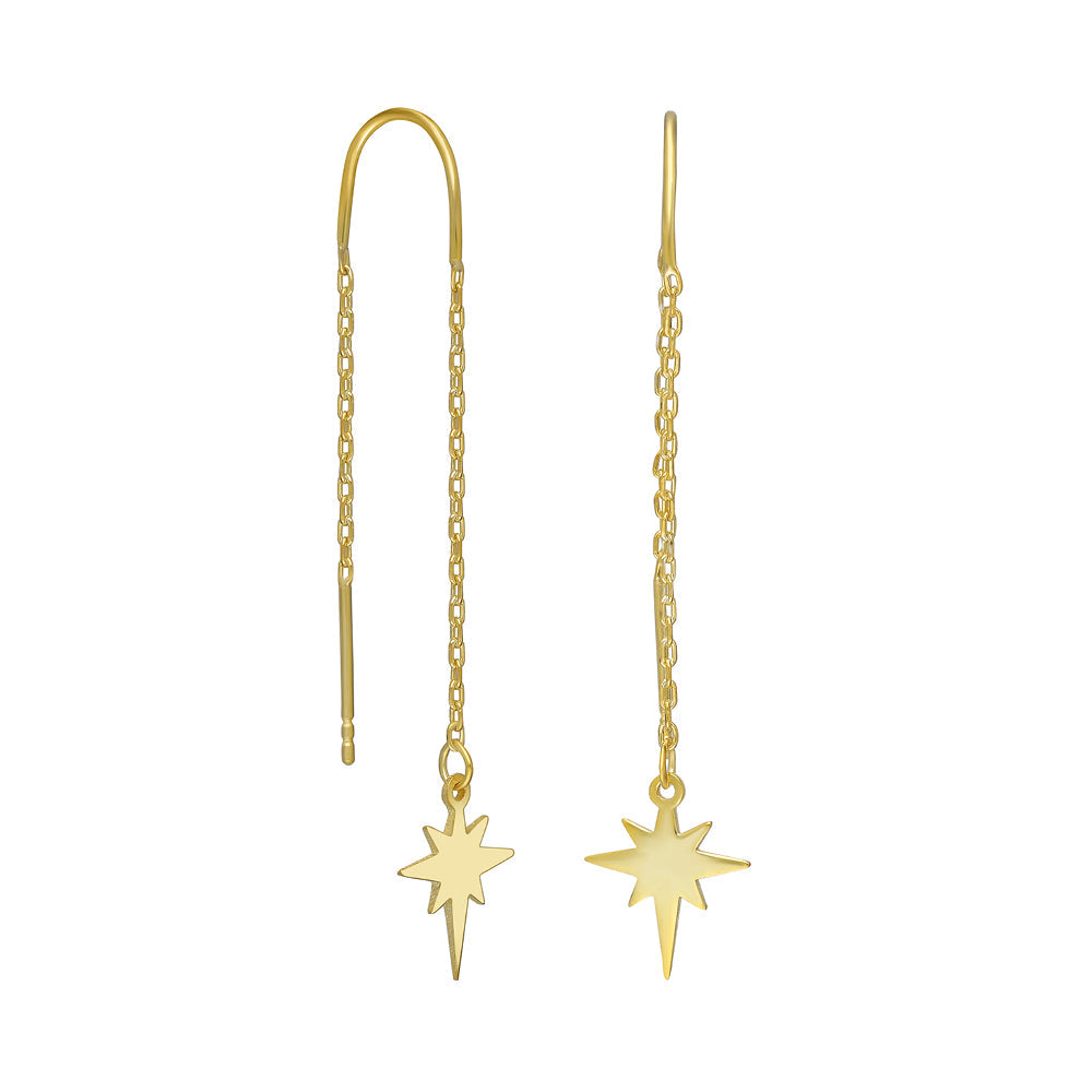 STERN HÄNGEND OHRRINGE | 925 SILBER