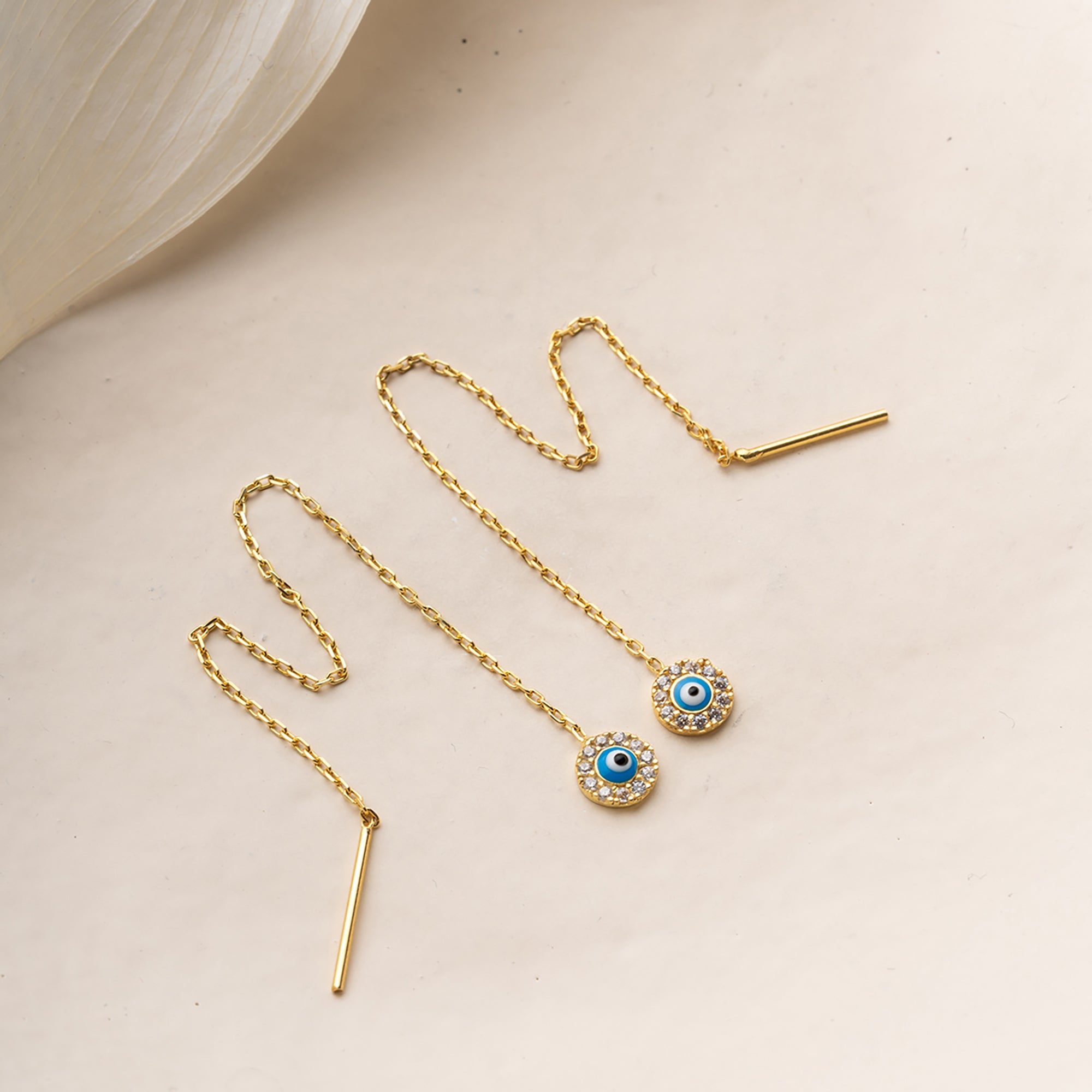 MEE NAZAR OHRRINGE | 925 SILBER