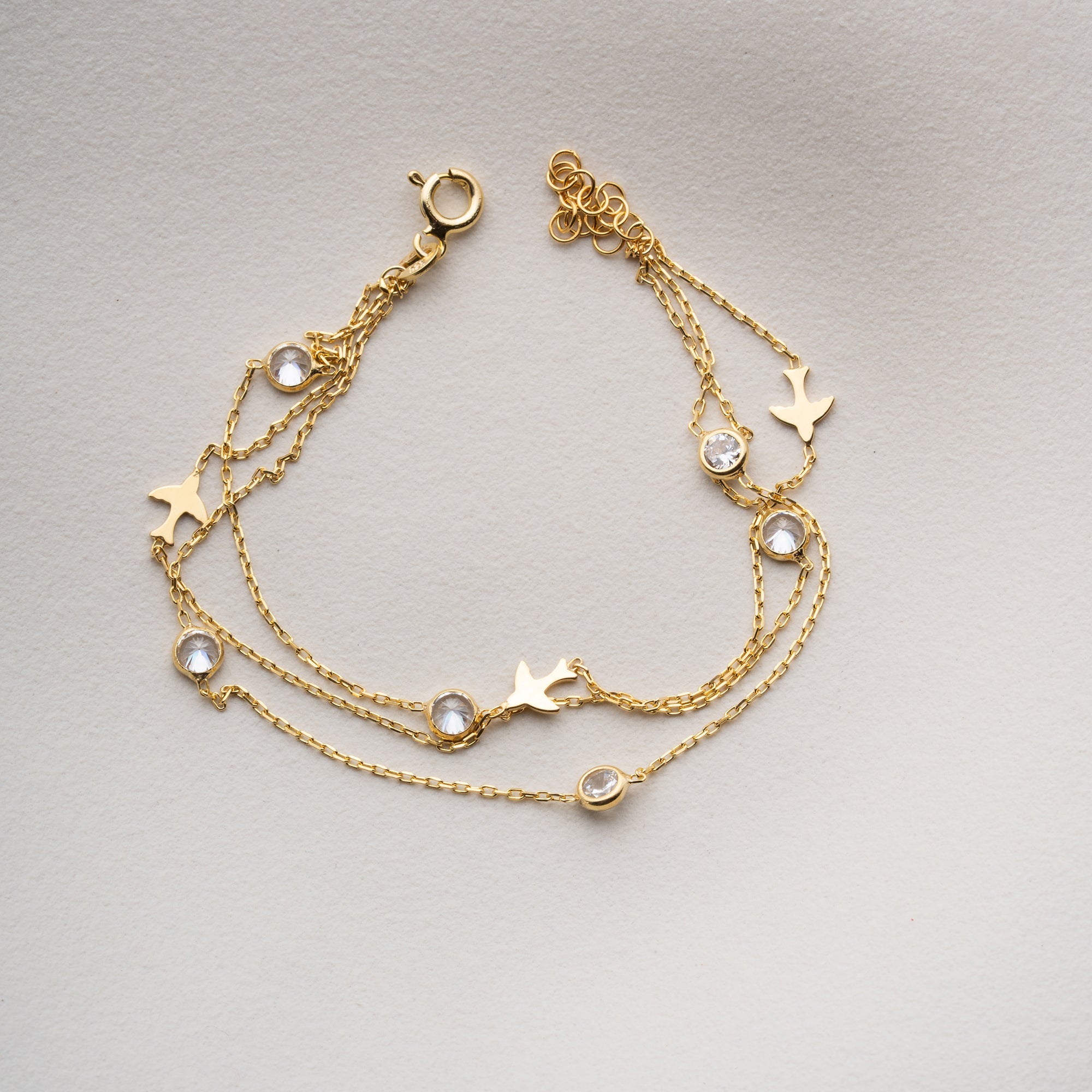 VOGEL STONE ARMBAND | 925 SILBER