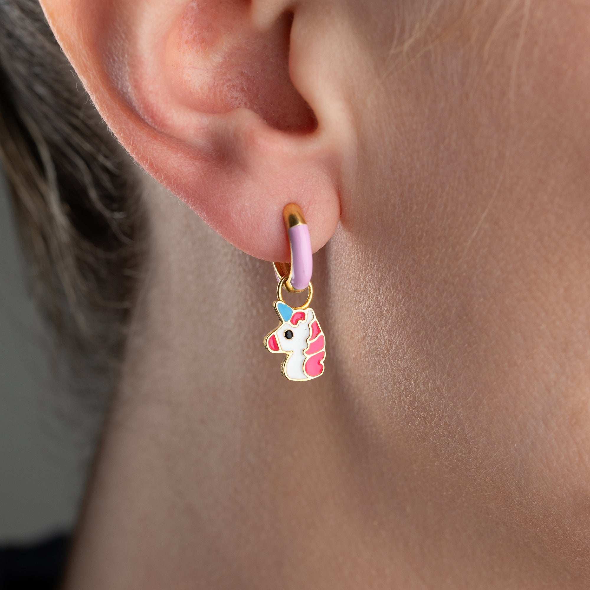 KINDER UNICORN OHRRINGE | 925 SILBER