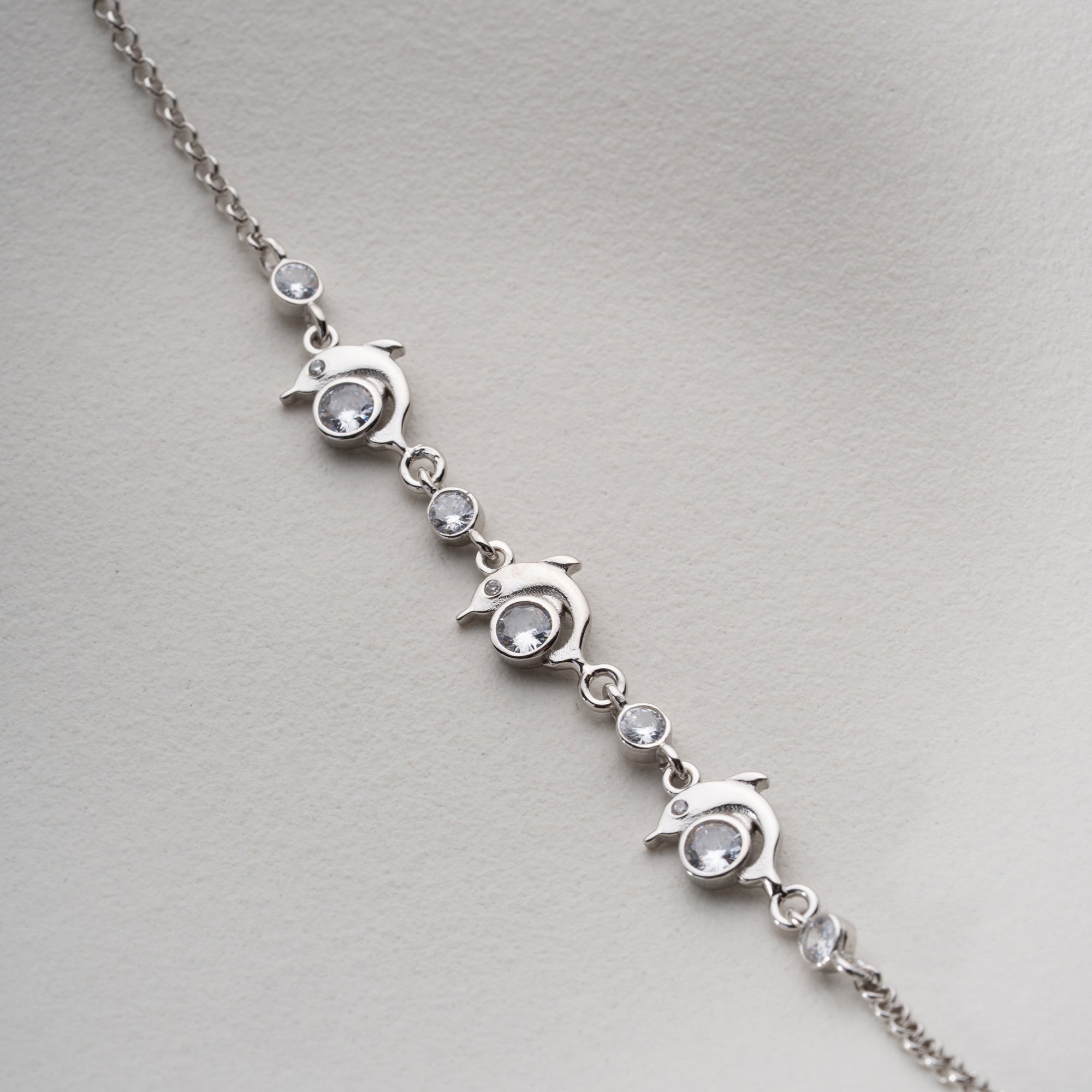 DOLPHIN STONE ARMBAND | 925 SILBER