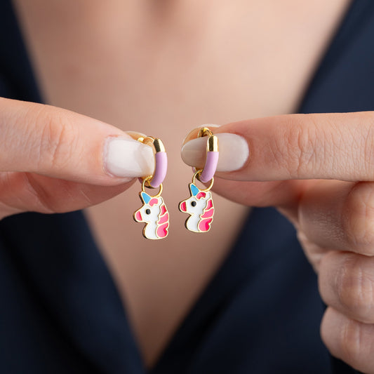 KINDER UNICORN OHRRINGE | 925 SILBER