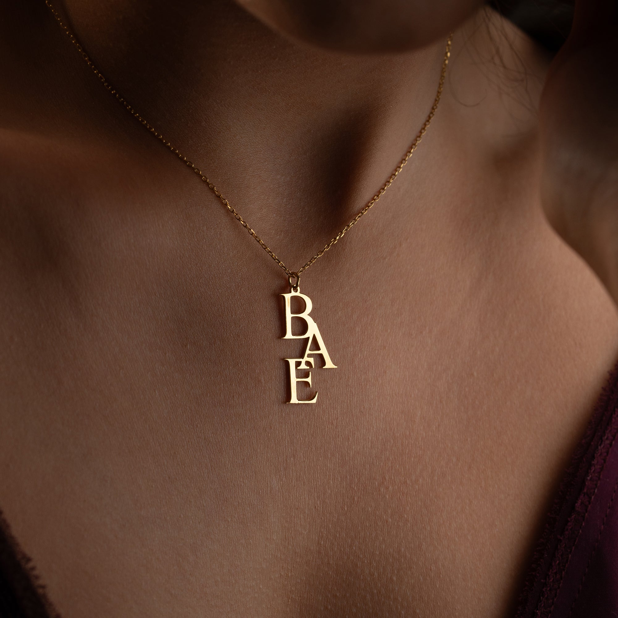 TRIPLE INITAL HALSKETTE | 925 SILBER