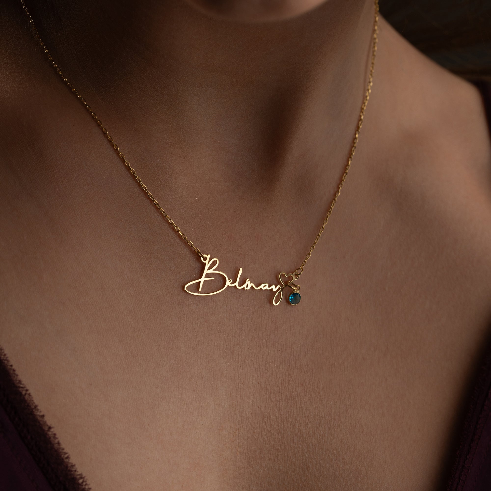 GEBURTSSTEIN NAMENSKETTE | 925 SILBER