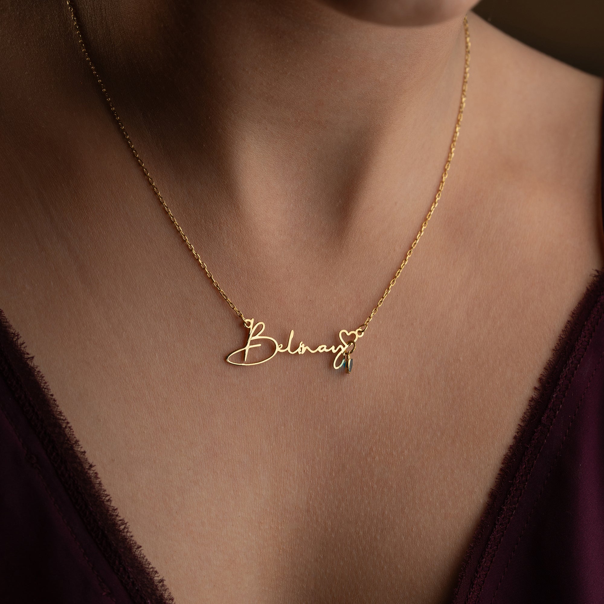 GEBURTSSTEIN NAMENSKETTE | 925 SILBER