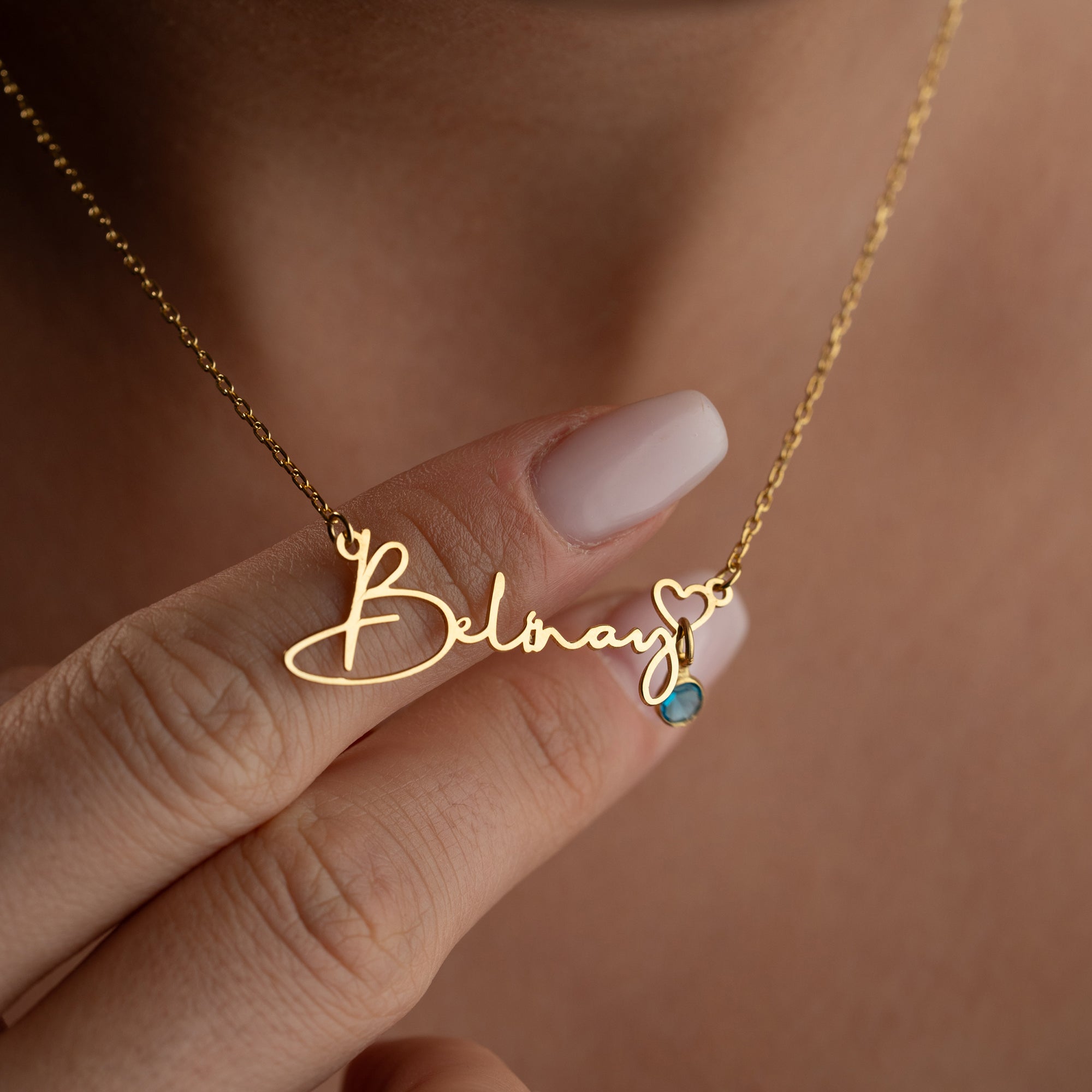 GEBURTSSTEIN NAMENSKETTE | 925 SILBER