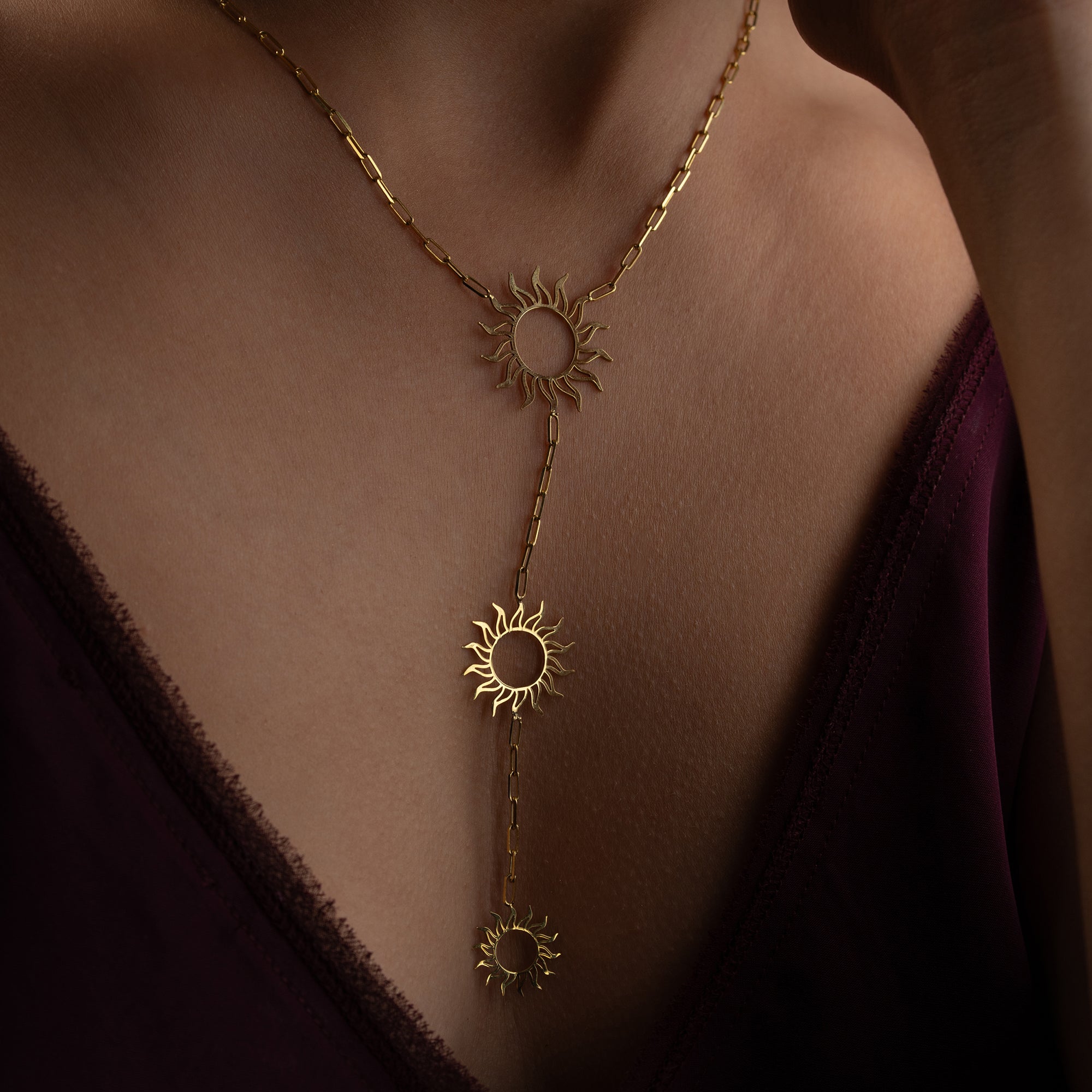 SUN Y HALSKETTE | 925 SILBER