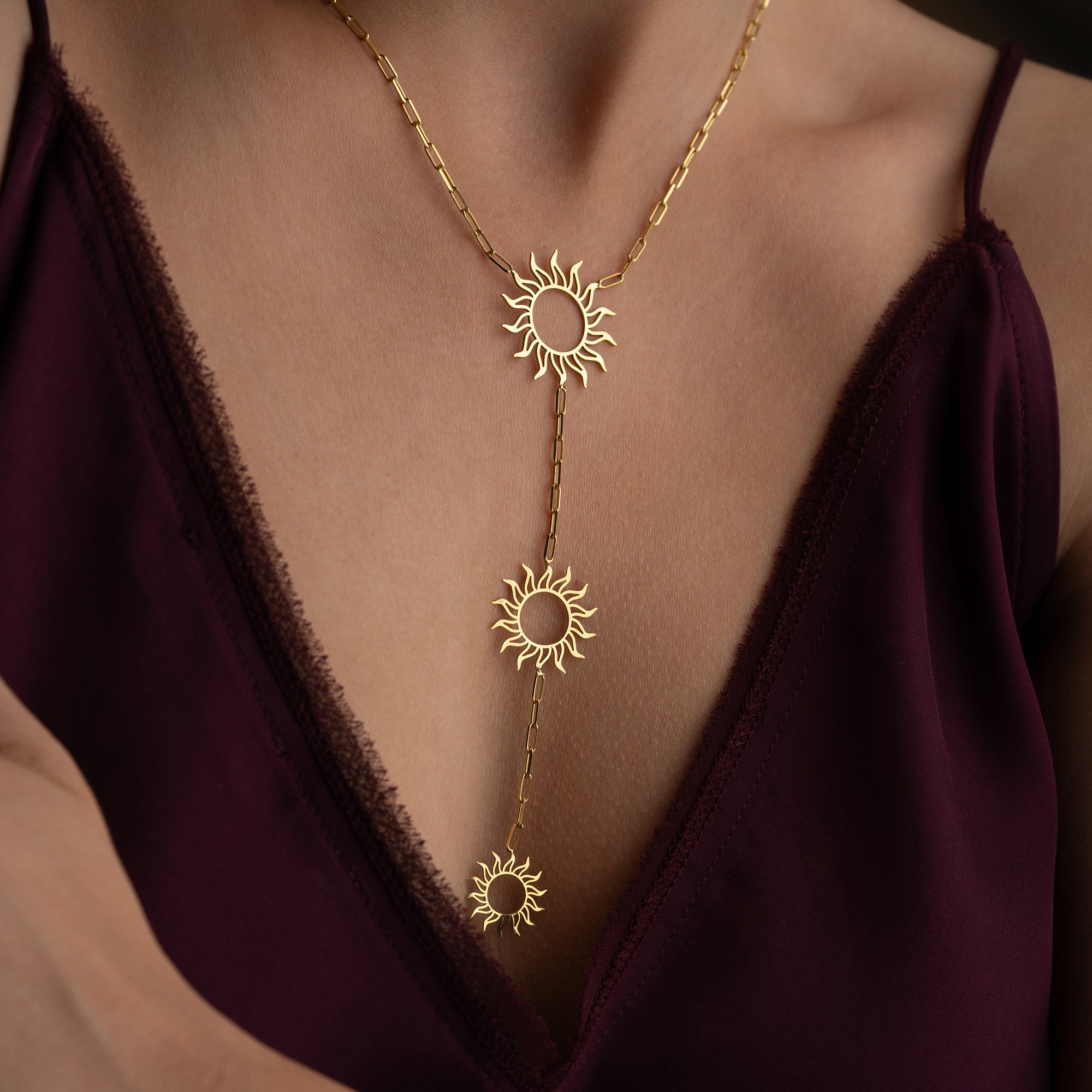 SUN Y HALSKETTE | 925 SILBER