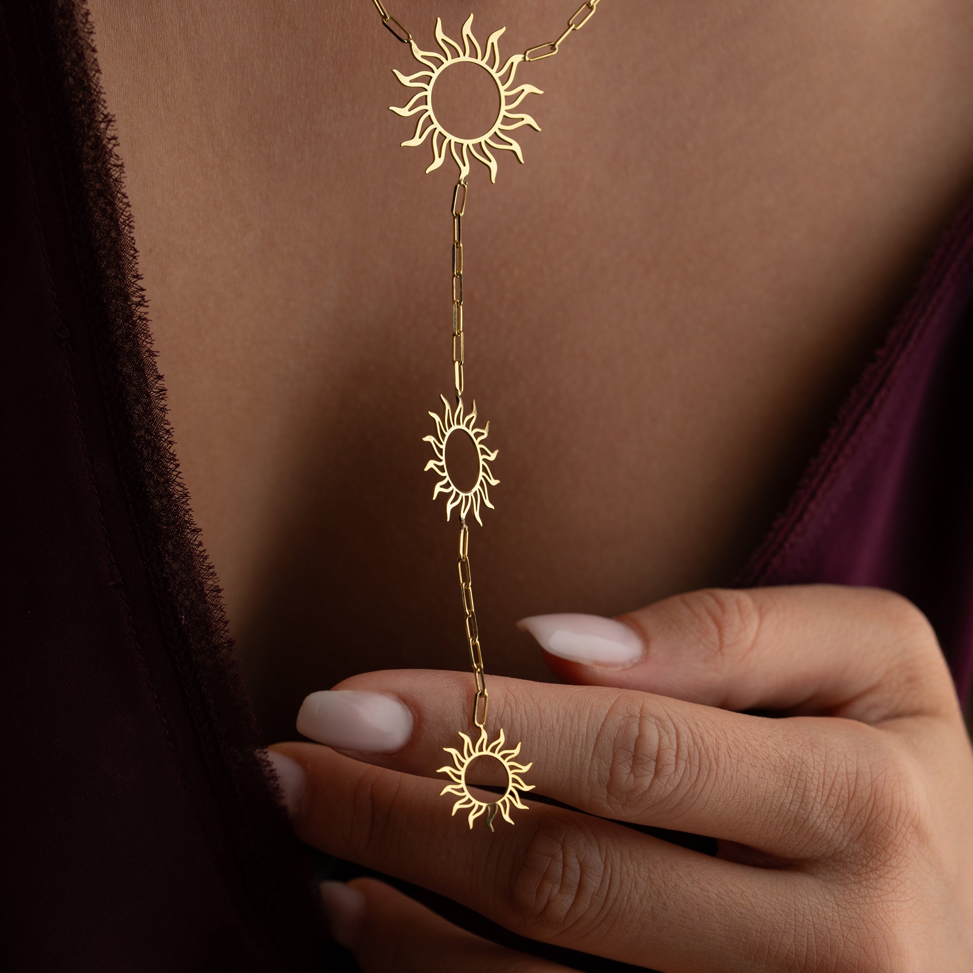 SUN Y HALSKETTE | 925 SILBER