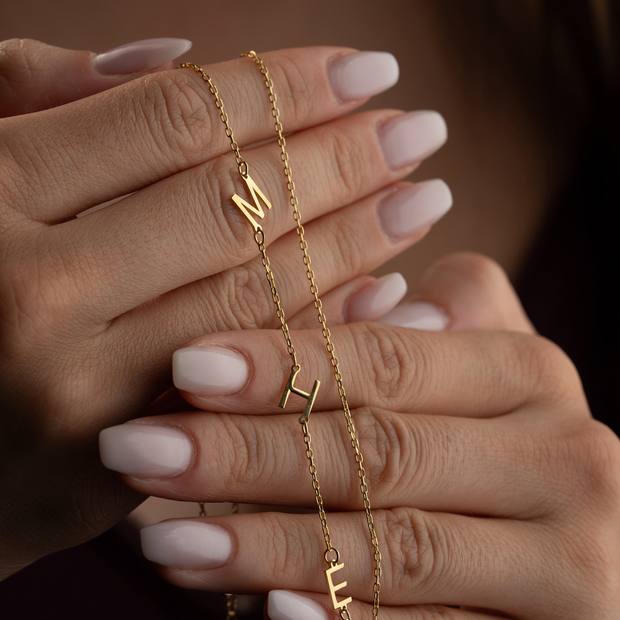 TRIO LETTER HALSKETTE | 925 SILBER