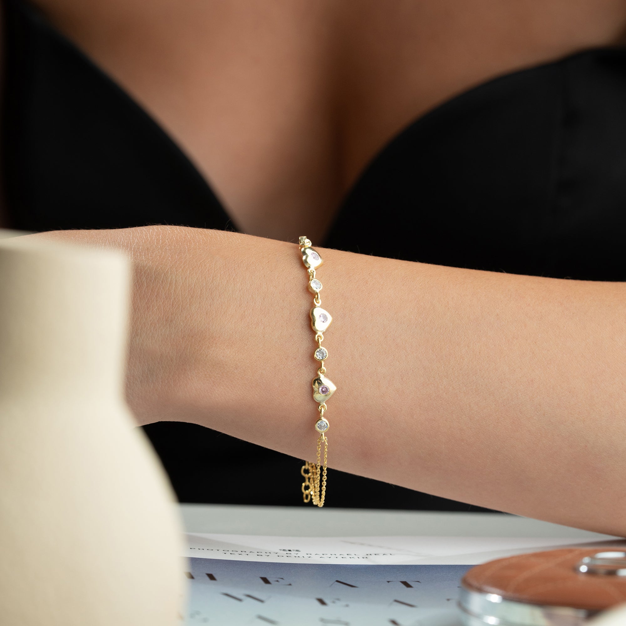 MULTI HERZ ARMBAND | 925 SILBER