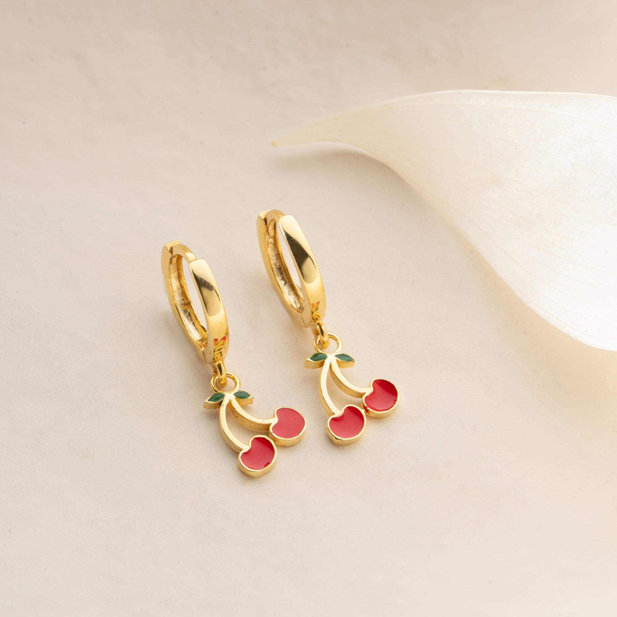 KINDER KIRSCHE OHRRINGE | 925 SILBER