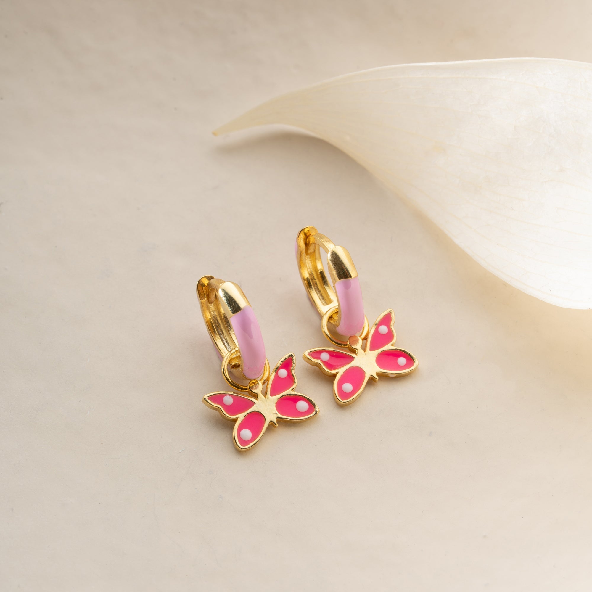 KINDER SCHMETTERLING OHRRINGE | 925 SILBER