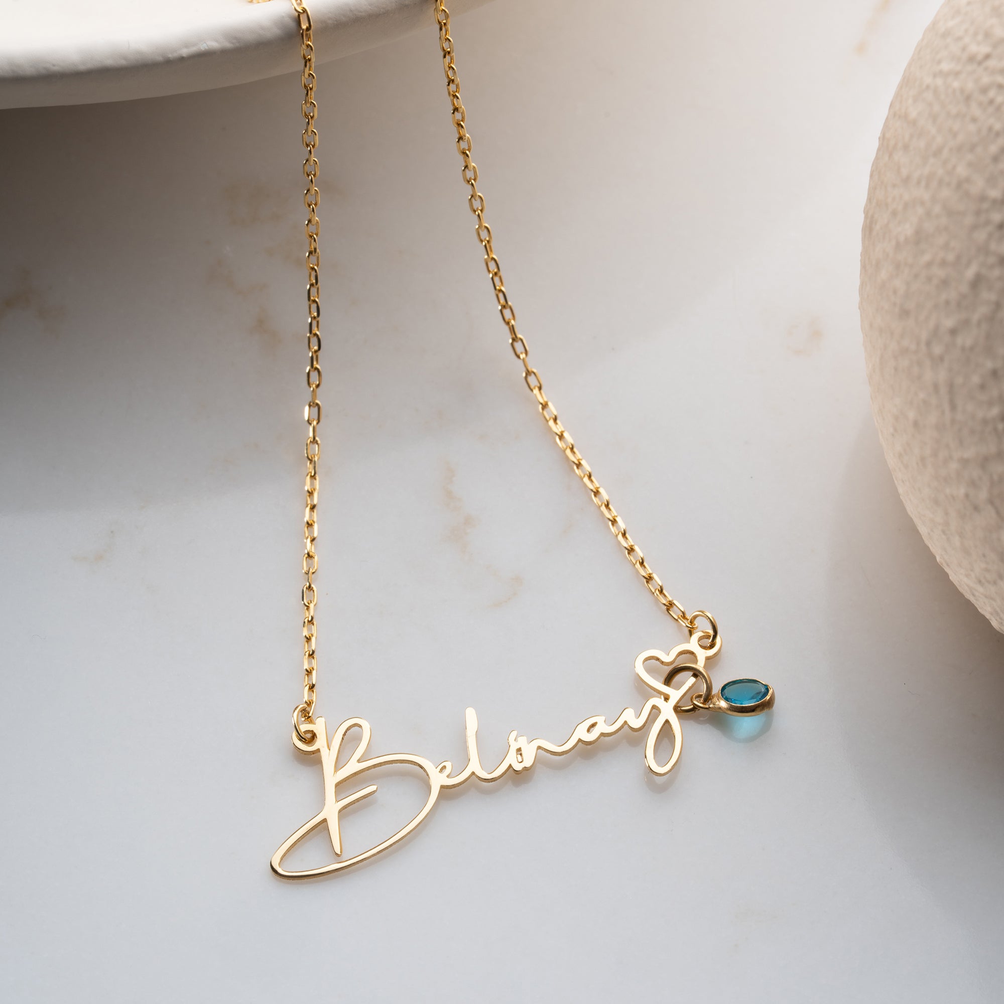 GEBURTSSTEIN NAMENSKETTE | 925 SILBER