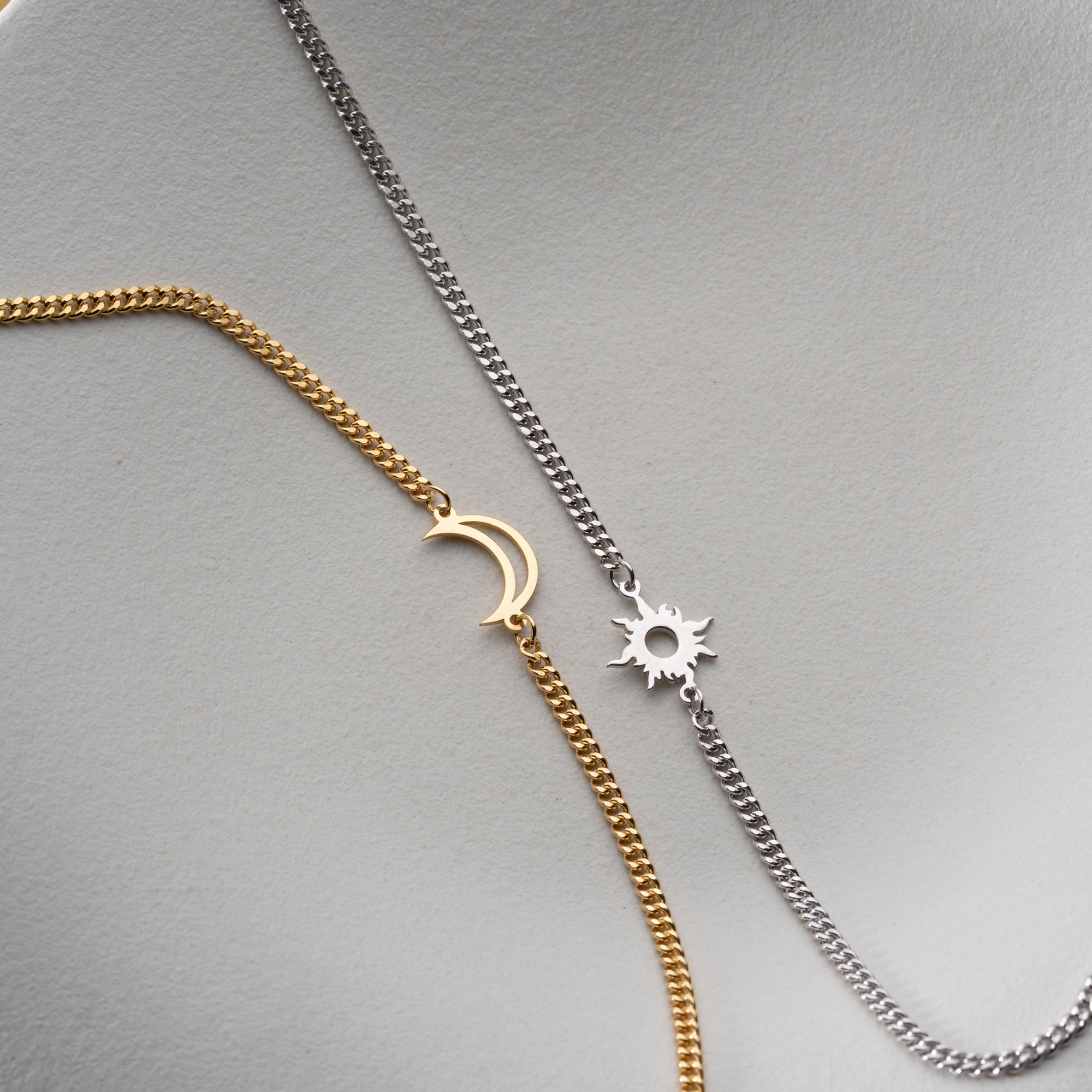 MOND UND SONNE PARTNERARMBAND | 925 SILBER