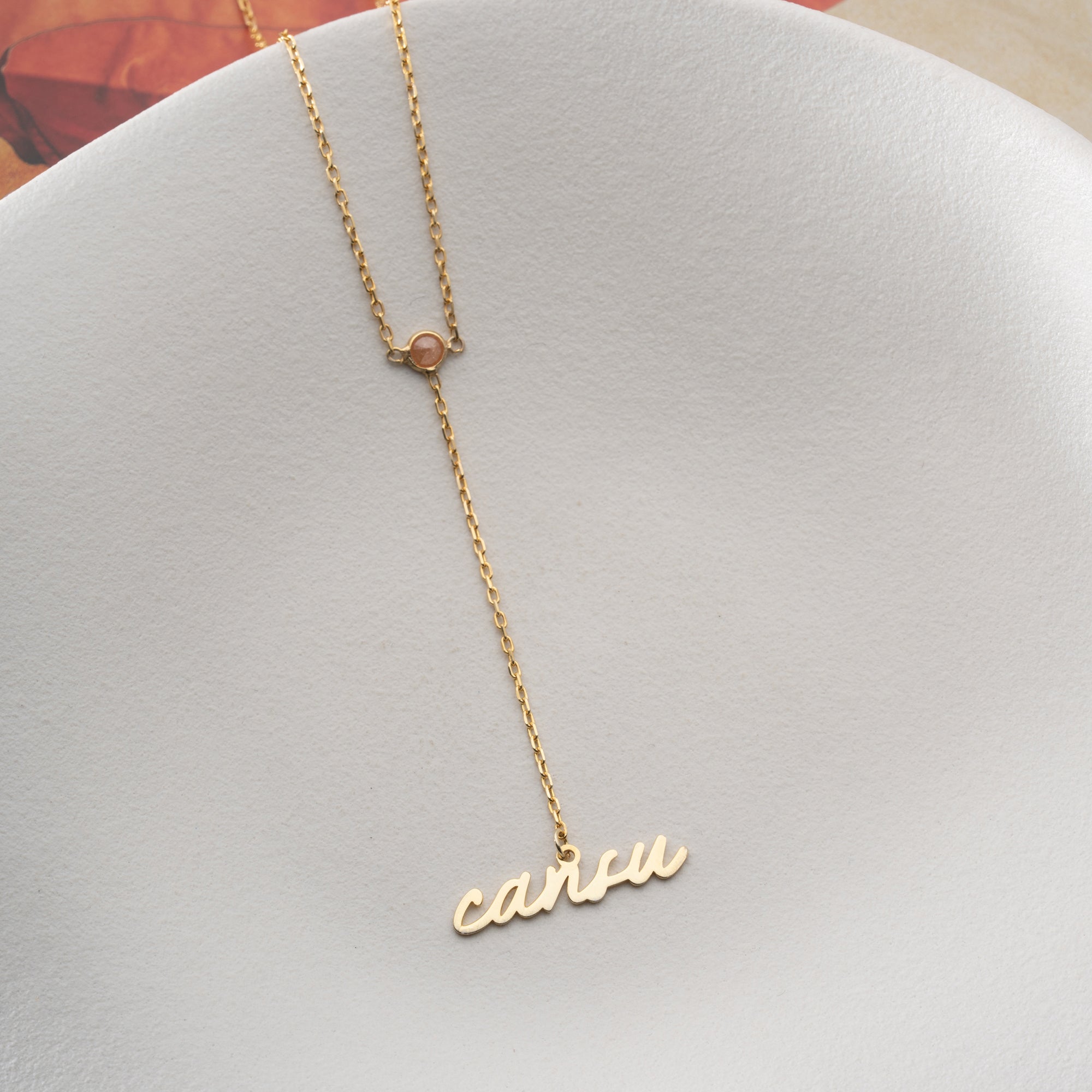 GEBURTSSTEIN Y NAMENSKETTE | 925 SILBER