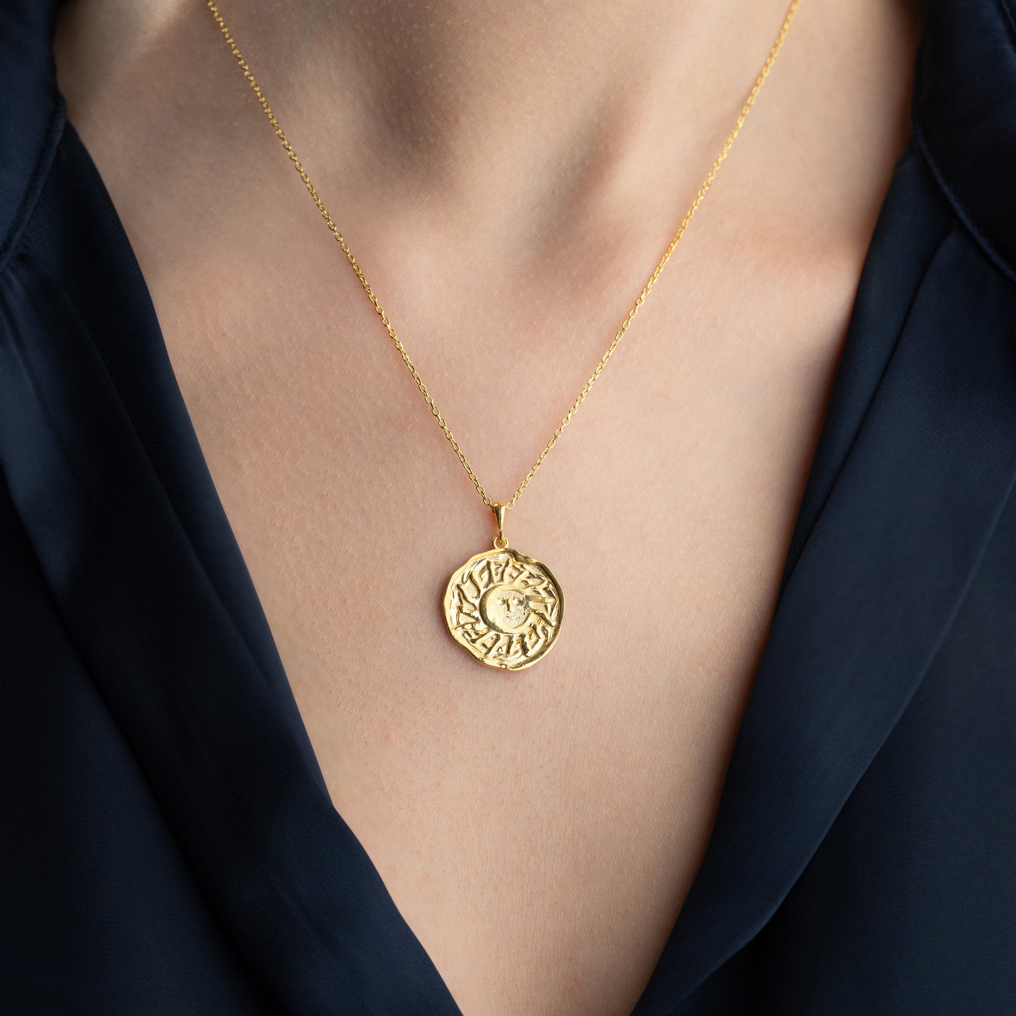 VINTAGE SUN HALSKETTE | 925 SILBER