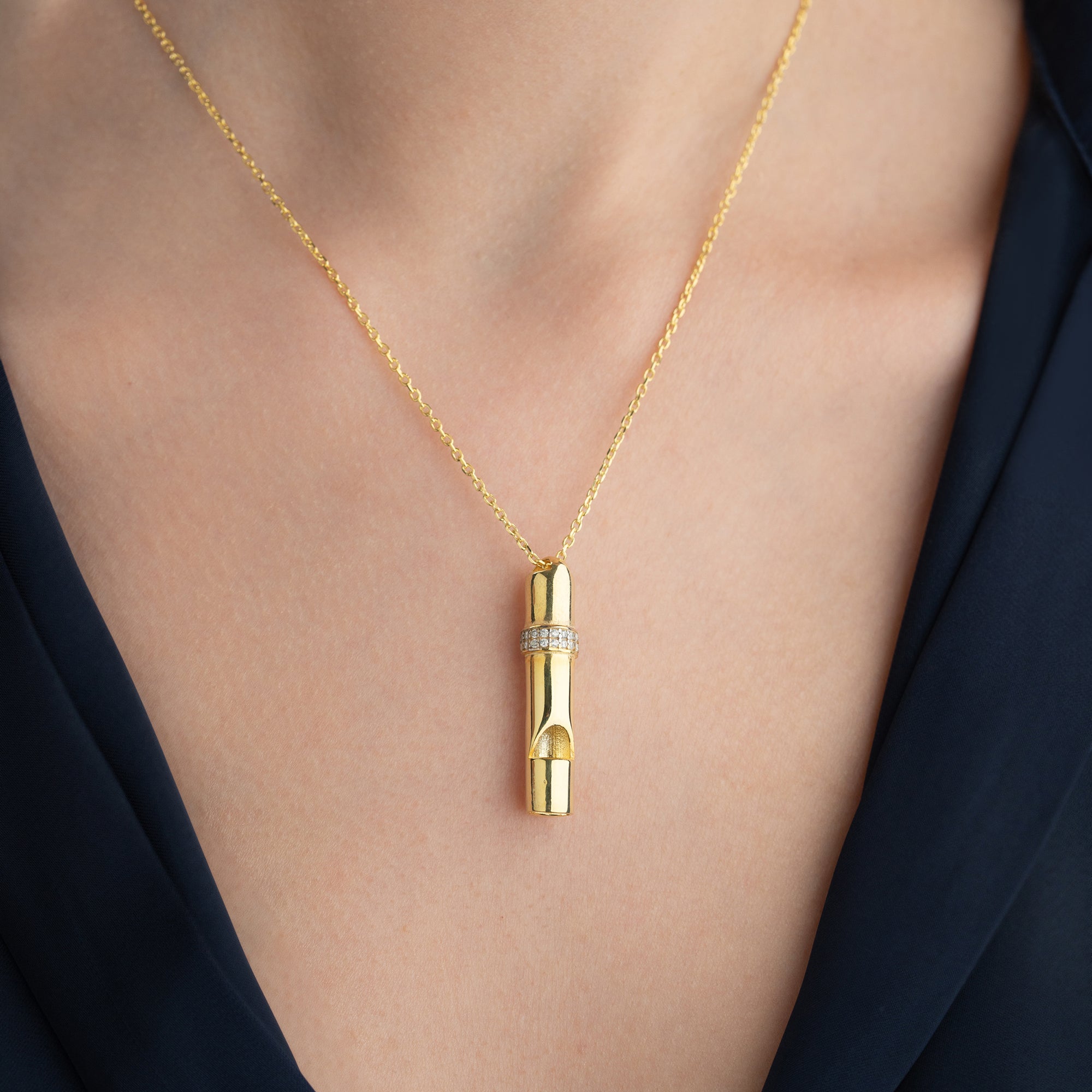 PFEIFE HALSKETTE | 925 SILBER