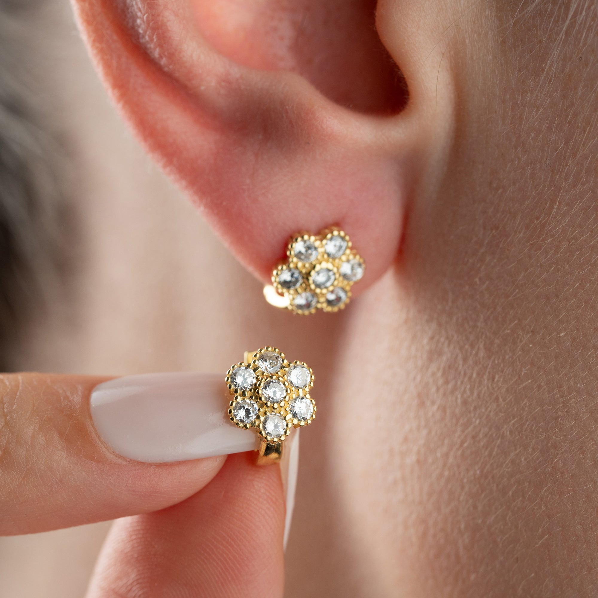 MINI DAISY OHRRINGE | 925 SILBER