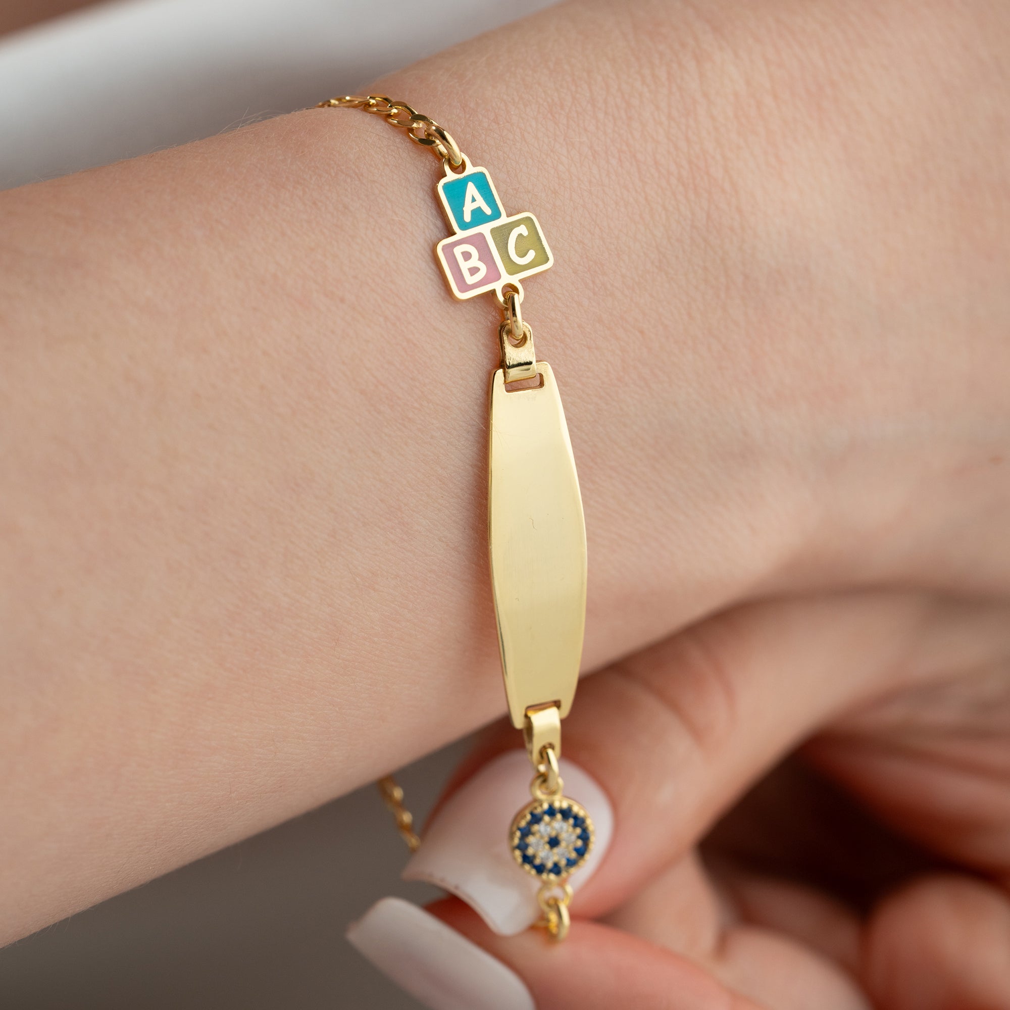 ABC NAZAR KINDER ARMBAND | 925 SILBER