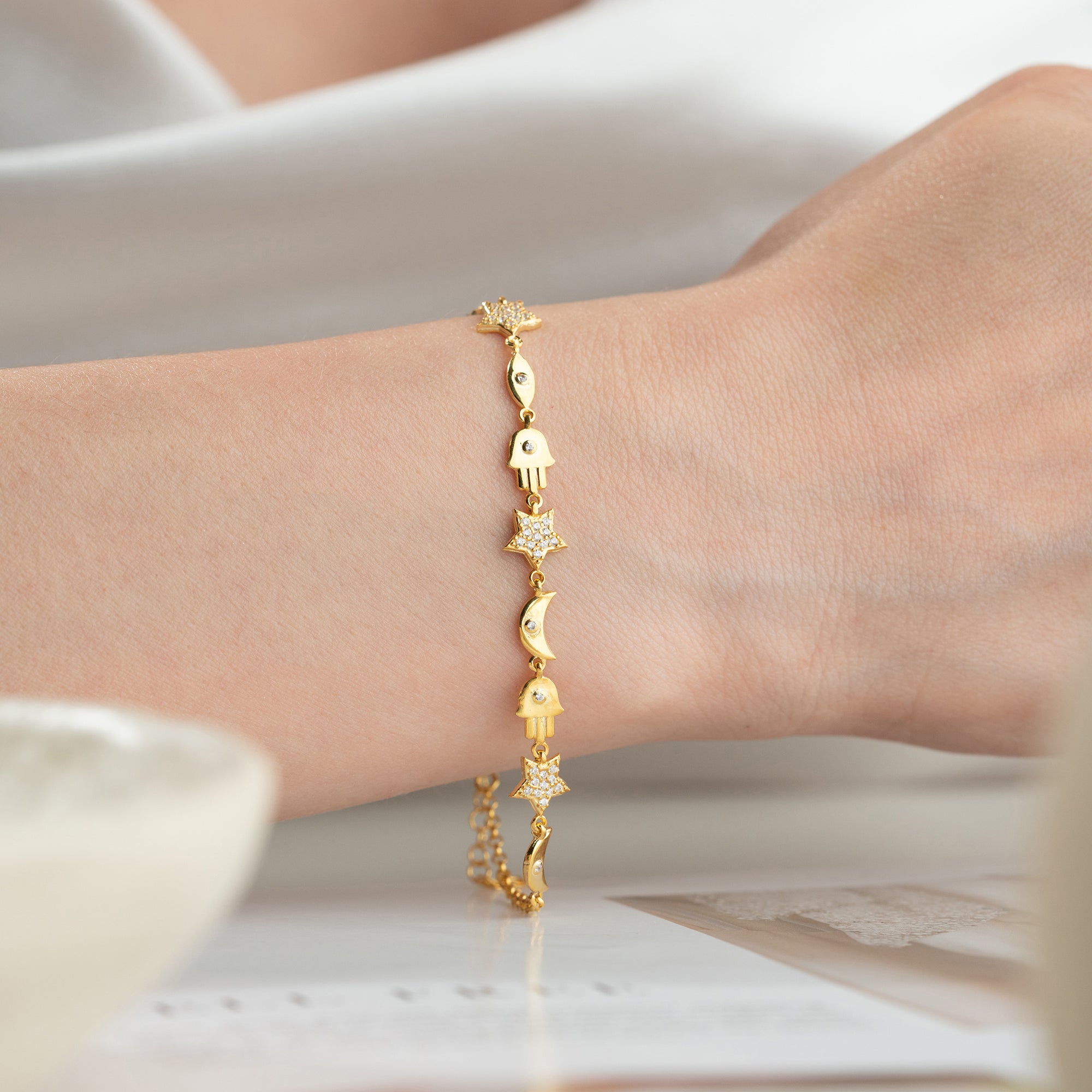 MINI NYX CHARM ARMBAND | 925 SILBER