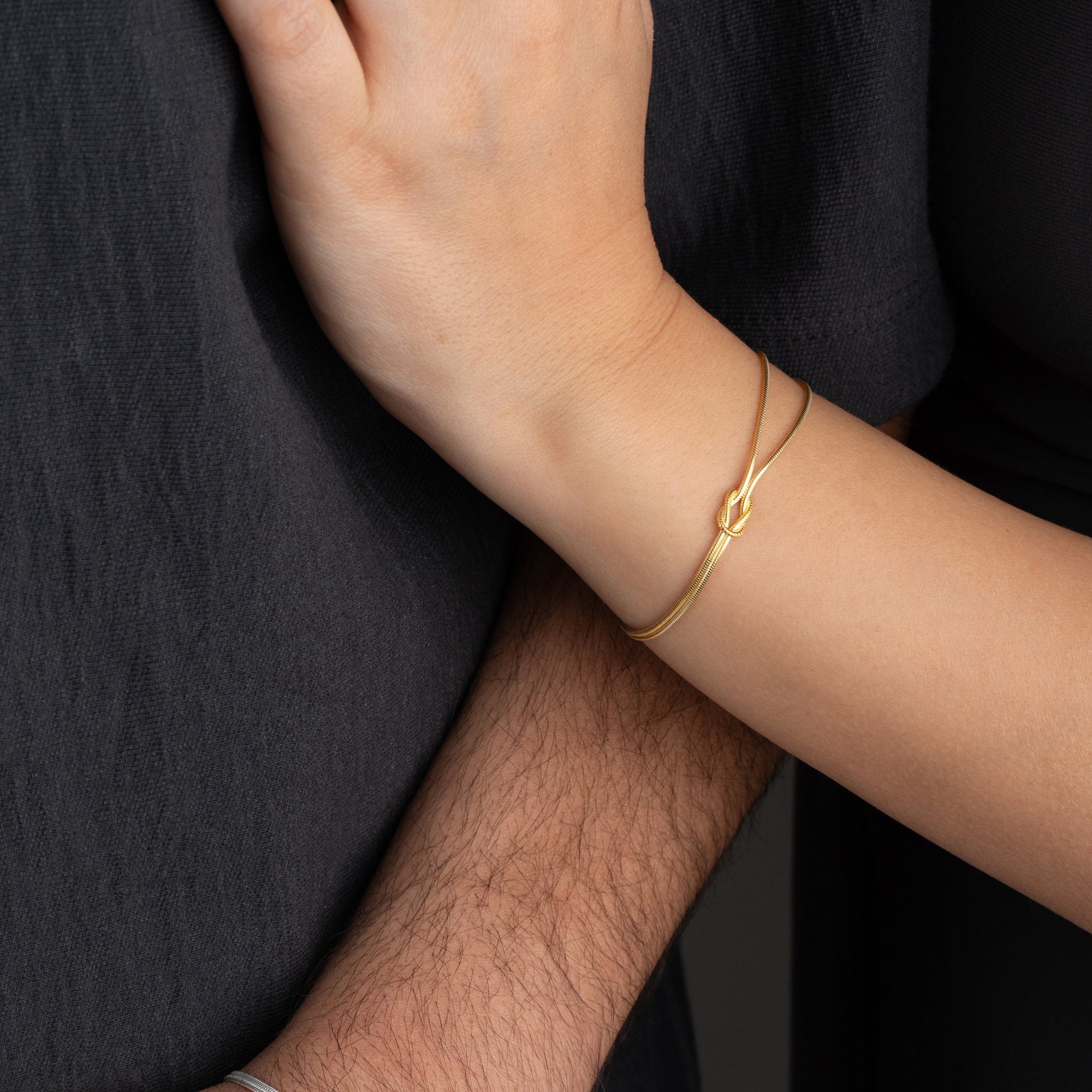 COUPLE INIFINITY INITIALEN PLÄTTCHEN | 925 SILBER