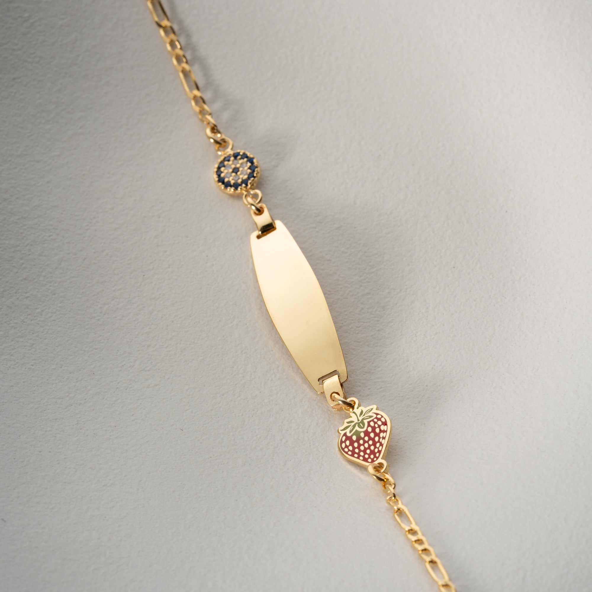 ERDBEER NAZAR KINDER ARMBAND | 925 SILBER