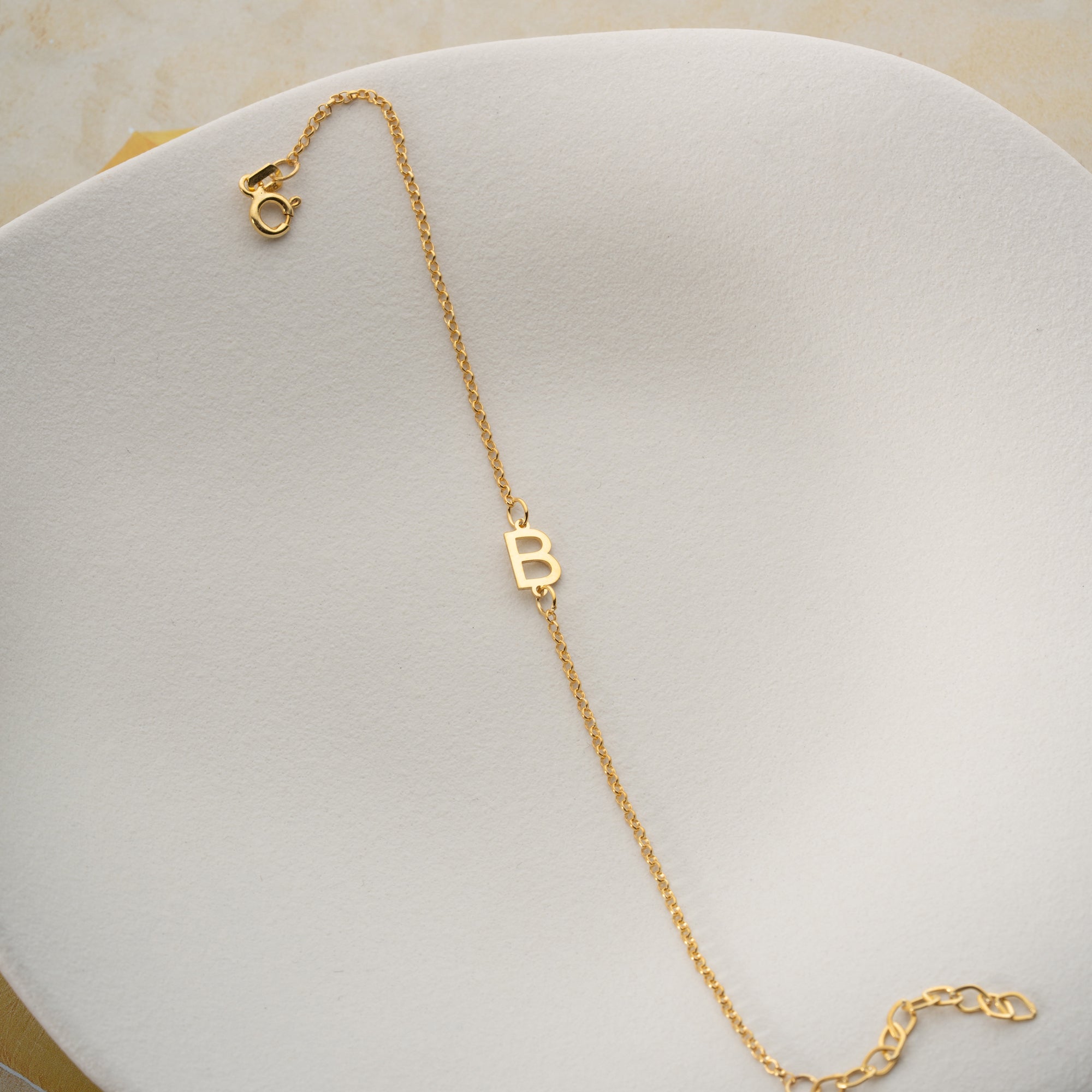 DOTCH BUCHSTABEN BASIC ARMBAND | 925 SILBER