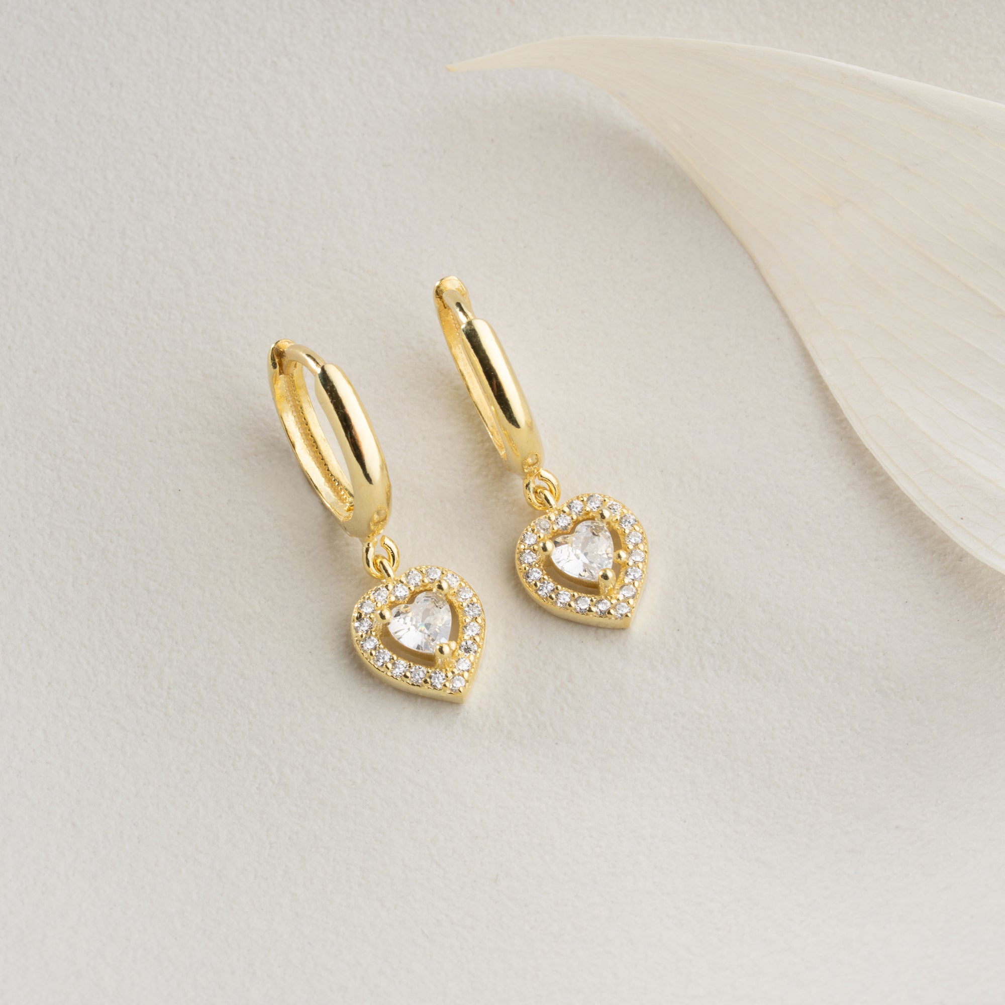 LUMIÈ HERZ OHRRINGE | 925 SILBER