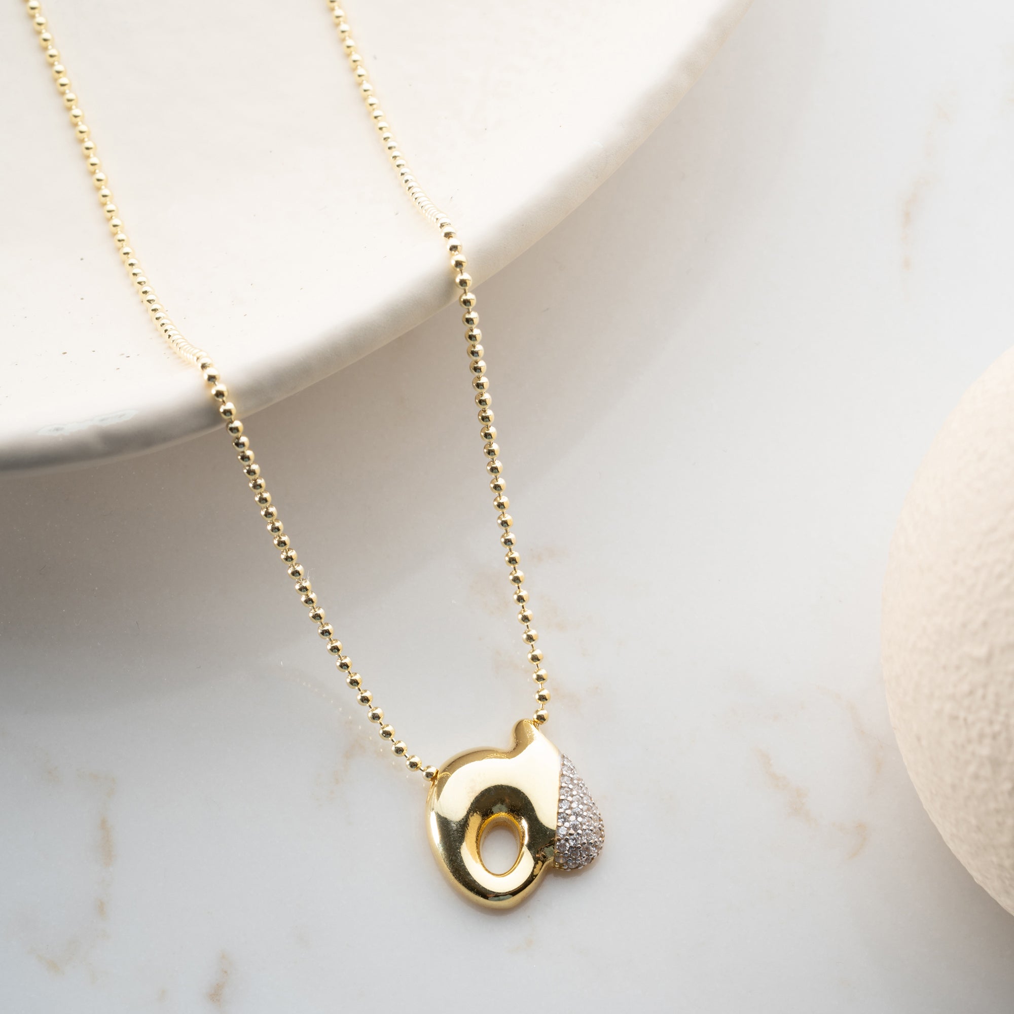 BUBBLE BUCHSTABENKETTE | 925 SILBER