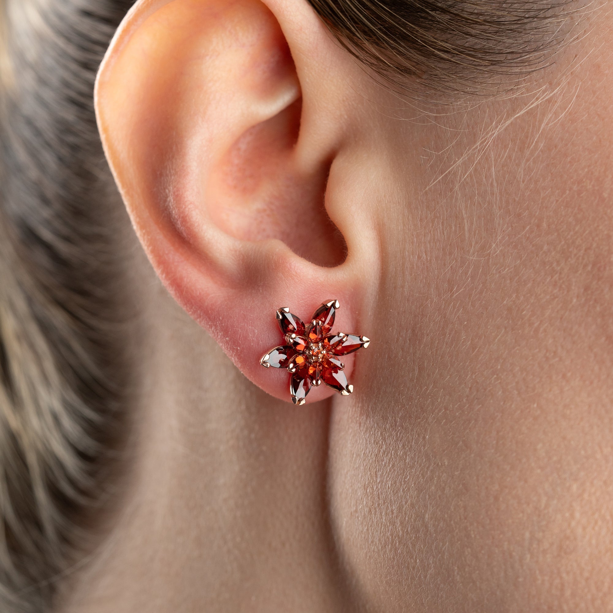 RED LOTUS OHRRINGE | 925 SILBER