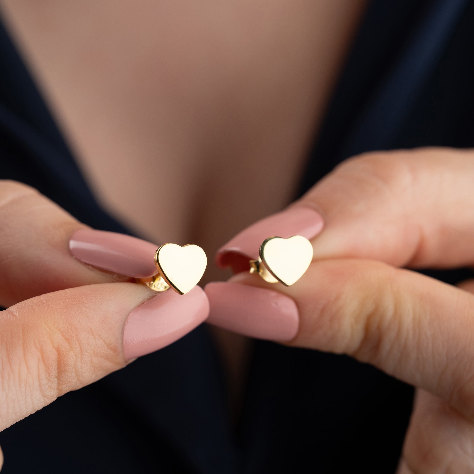 MINI HERZ OHRRINGE | 925 SILBER