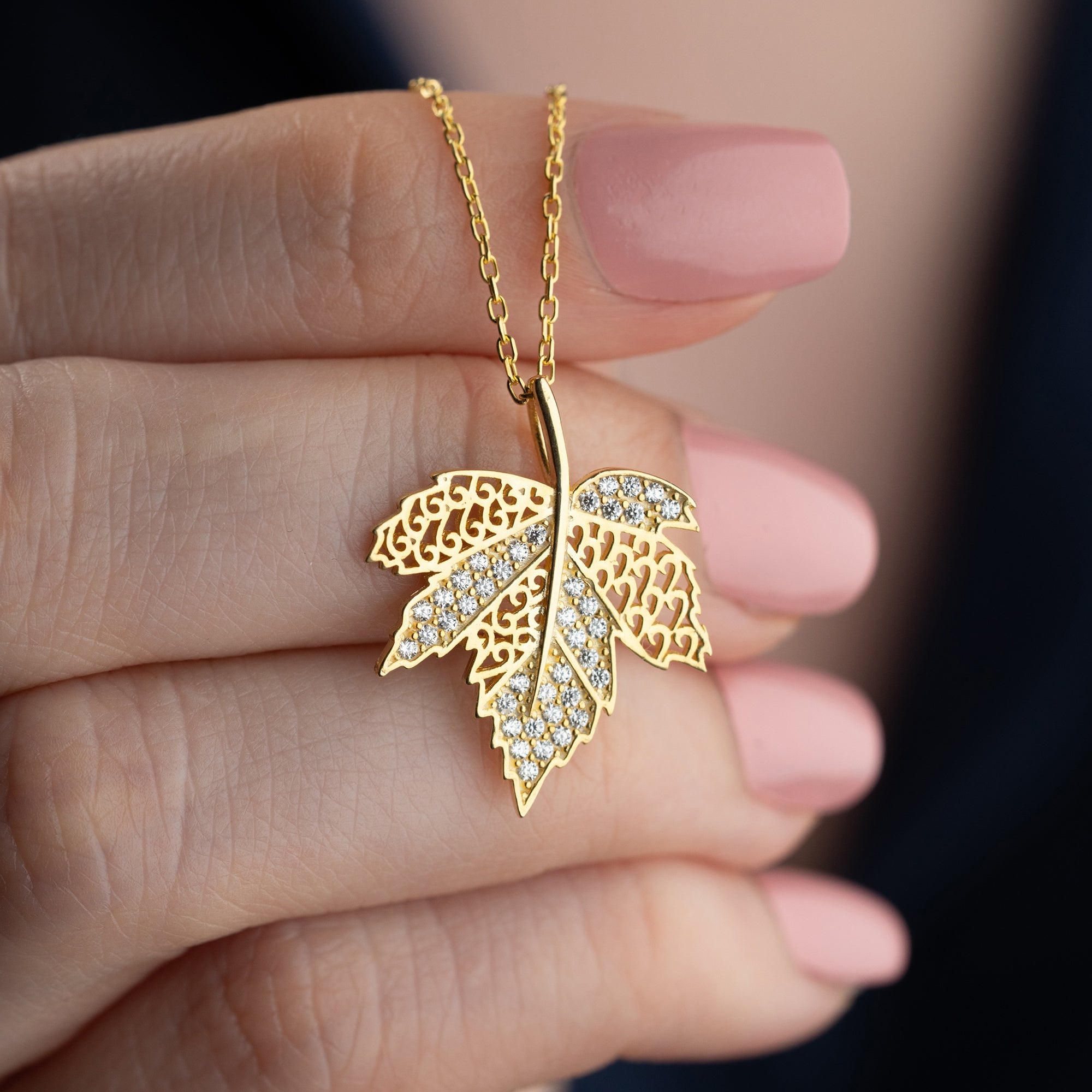 BLATT HALSKETTE | 925 SILBER