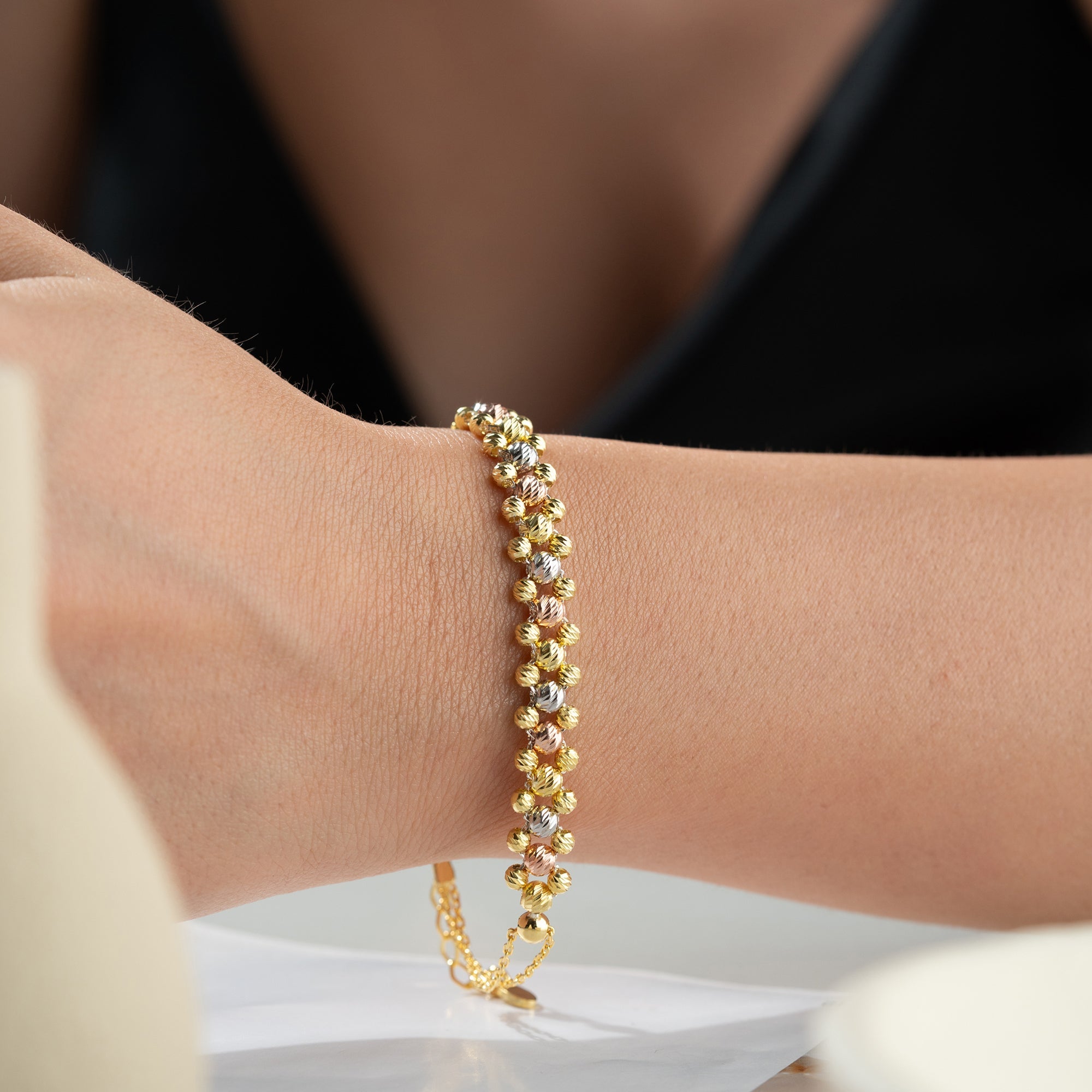 DORICA TRICOLOR ARMBAND | 925 SILBER