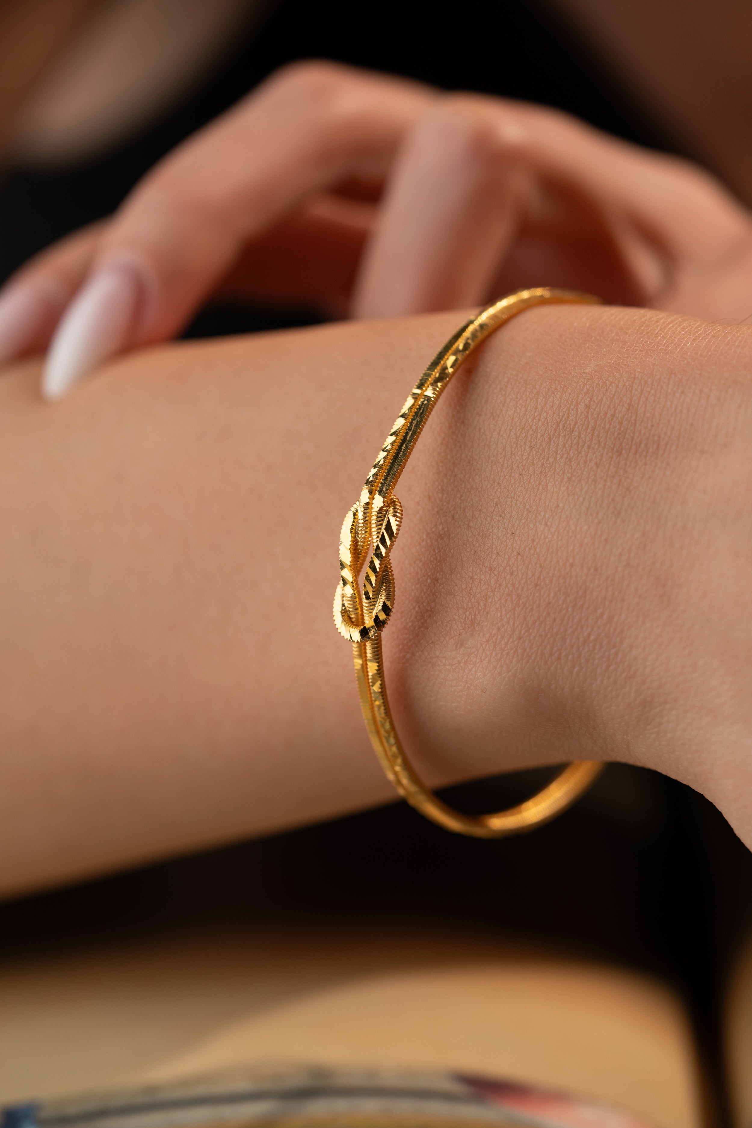 LIEBESKNOTEN AJDA ARMREIFEN | 925 SILBER