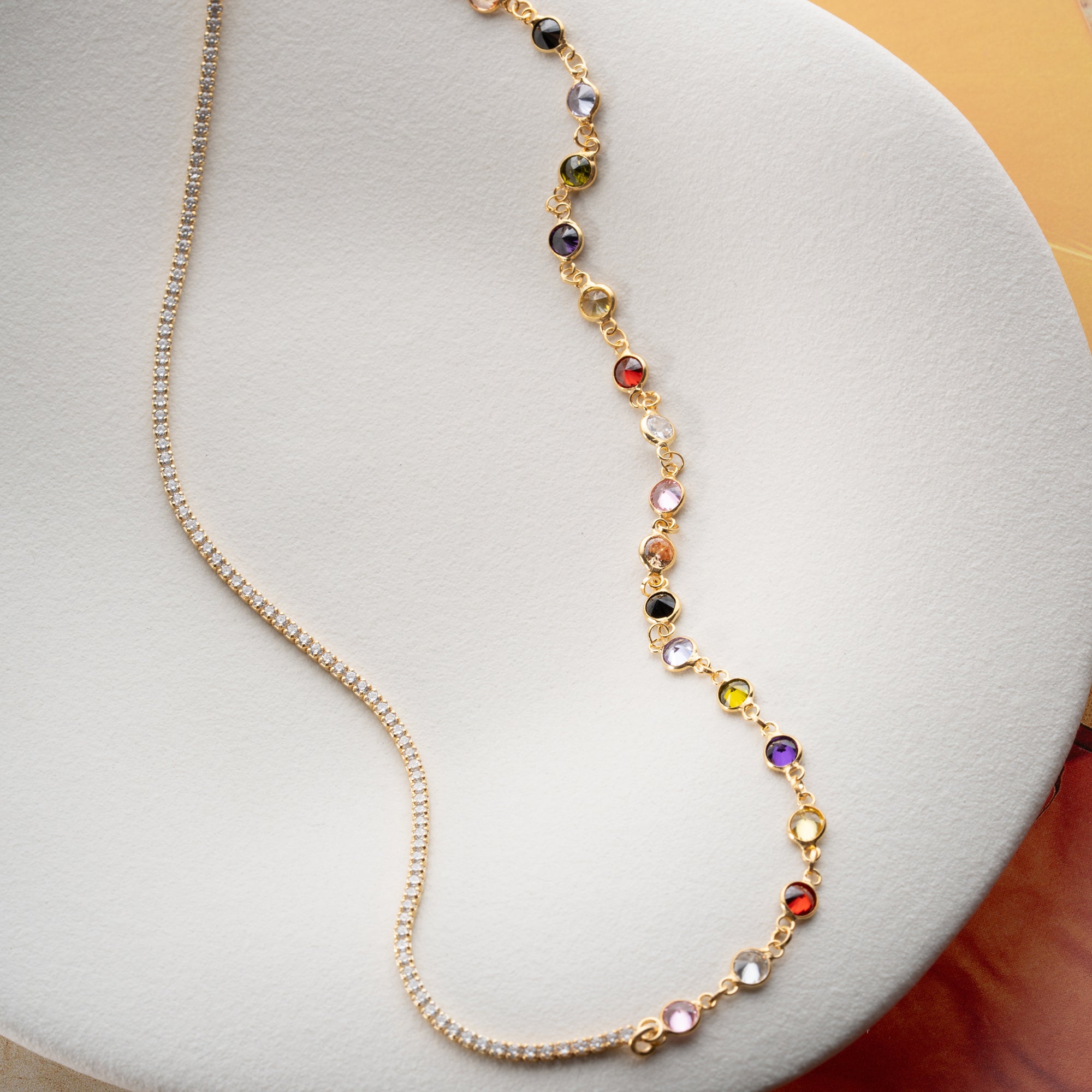 ICED X COLORFULL KETTE | 925 SILBER