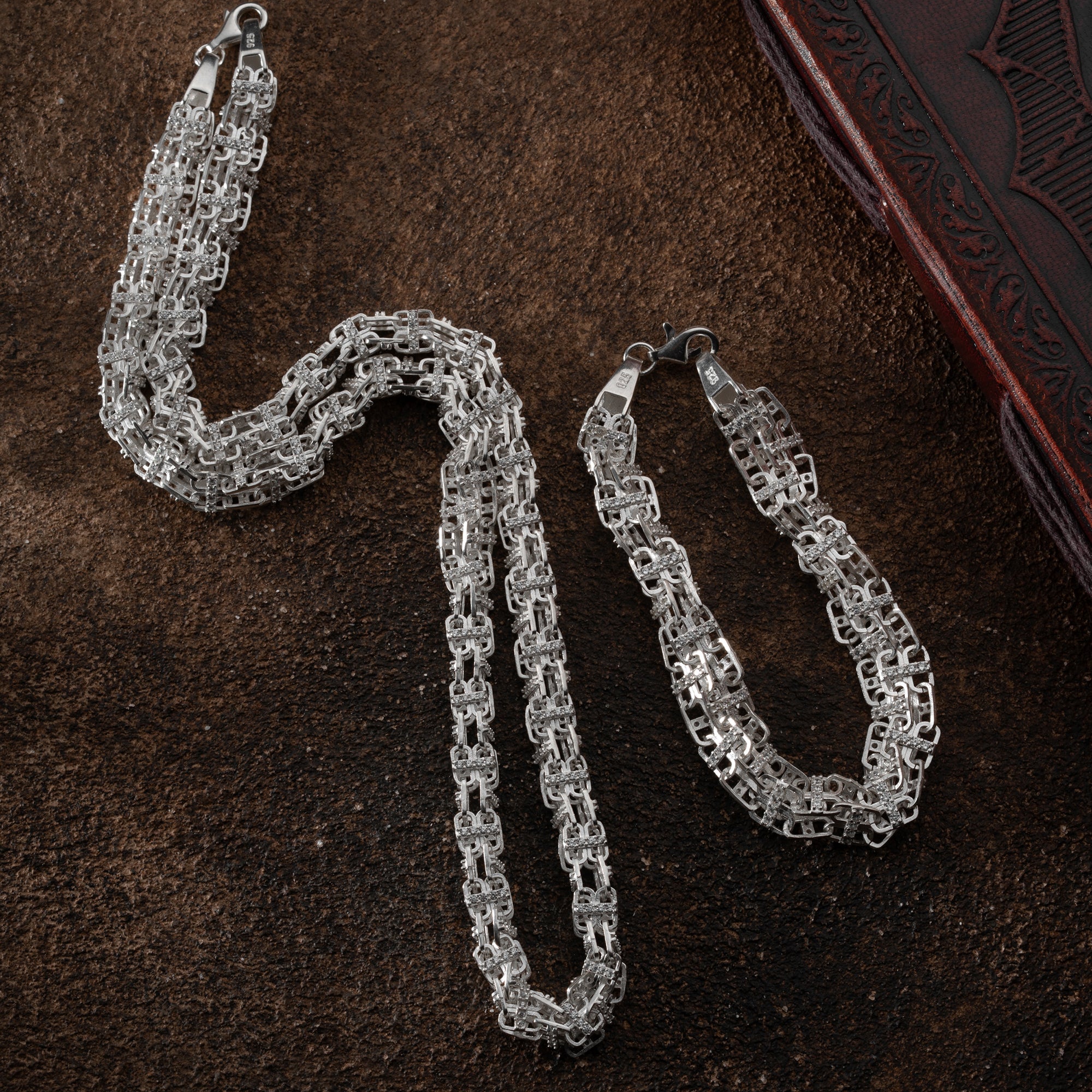 KÄFIGKETTE SET | 925 SILBER.