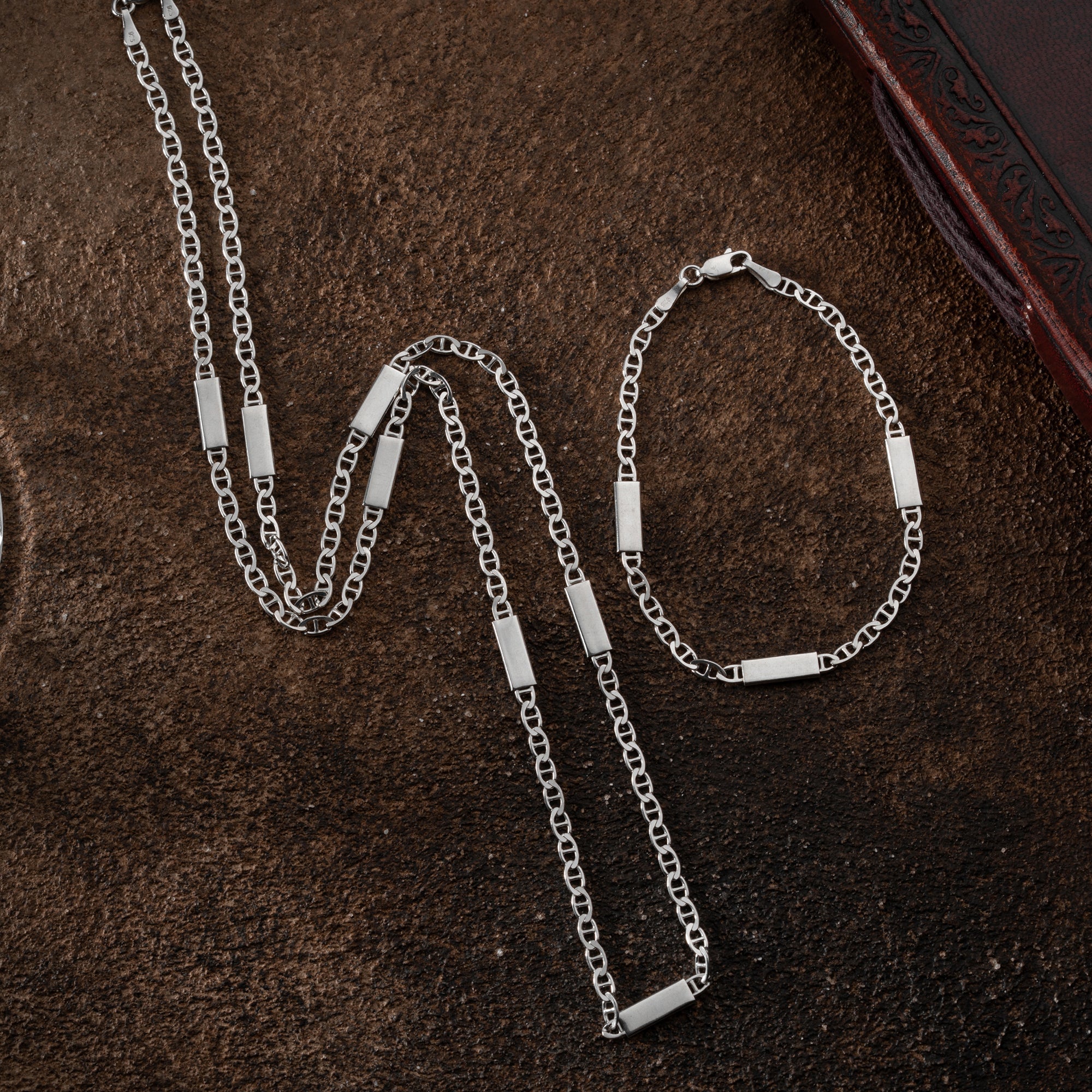 PLATTEN CUBAN LINK SET | 925 SILBER.