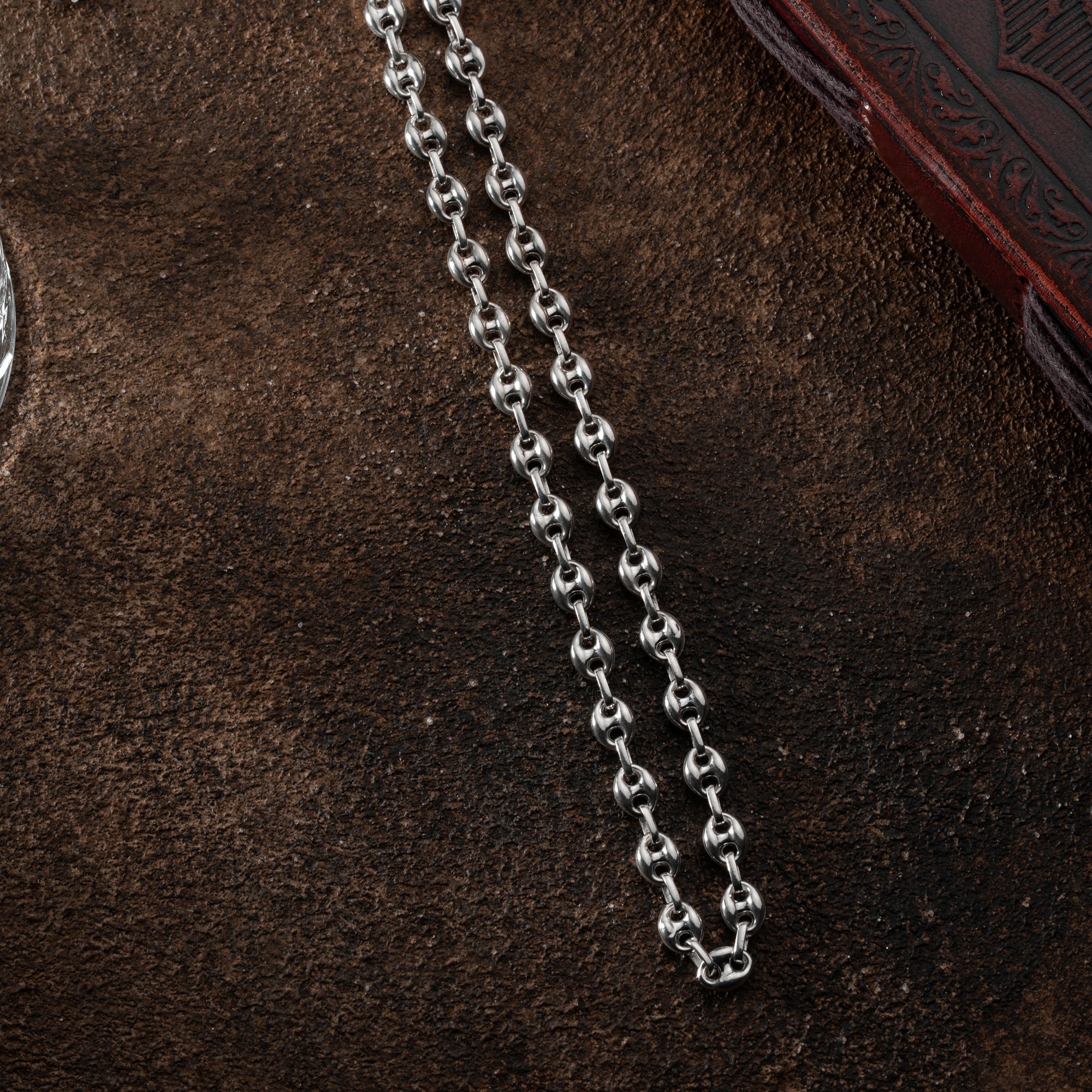 BOHNEN HALSKETTE | 925 SILBER.