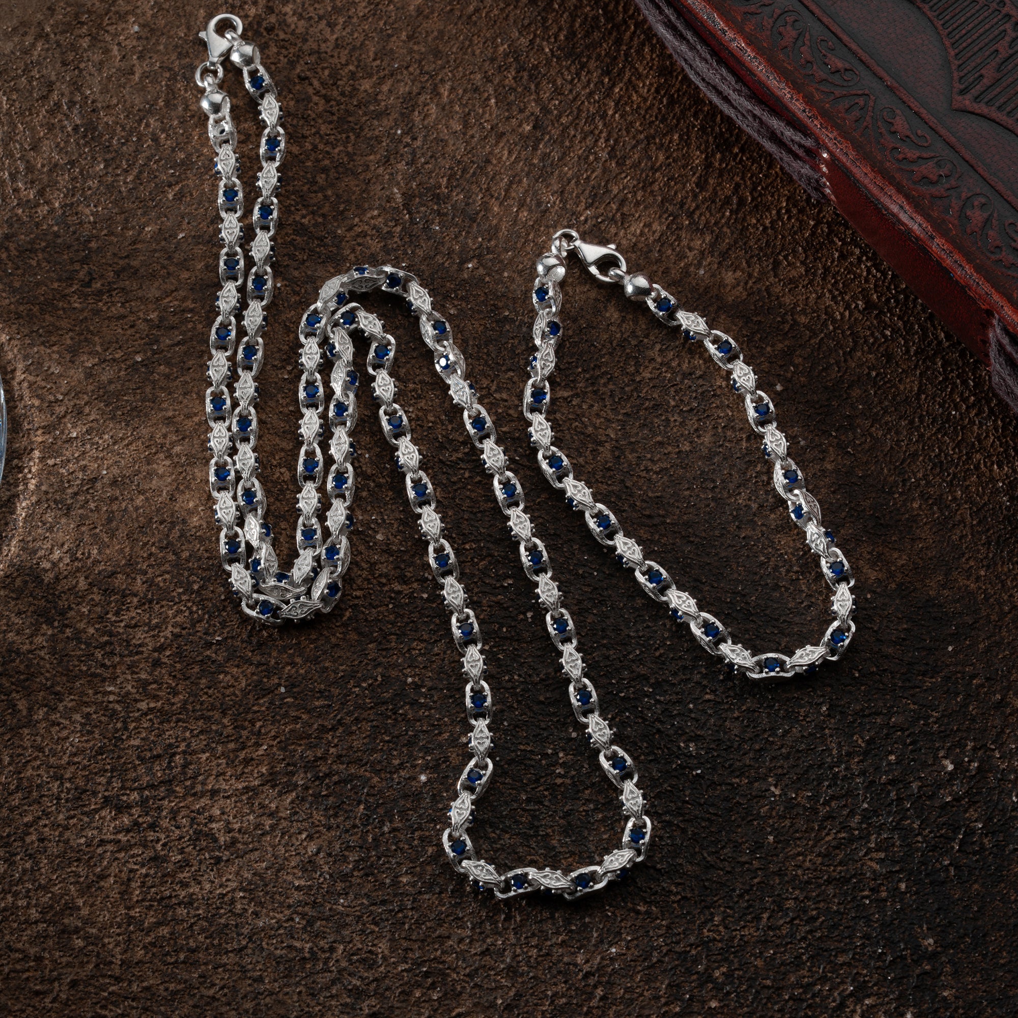 ANKER BLUE DIAMOND SET | 925 SILBER.