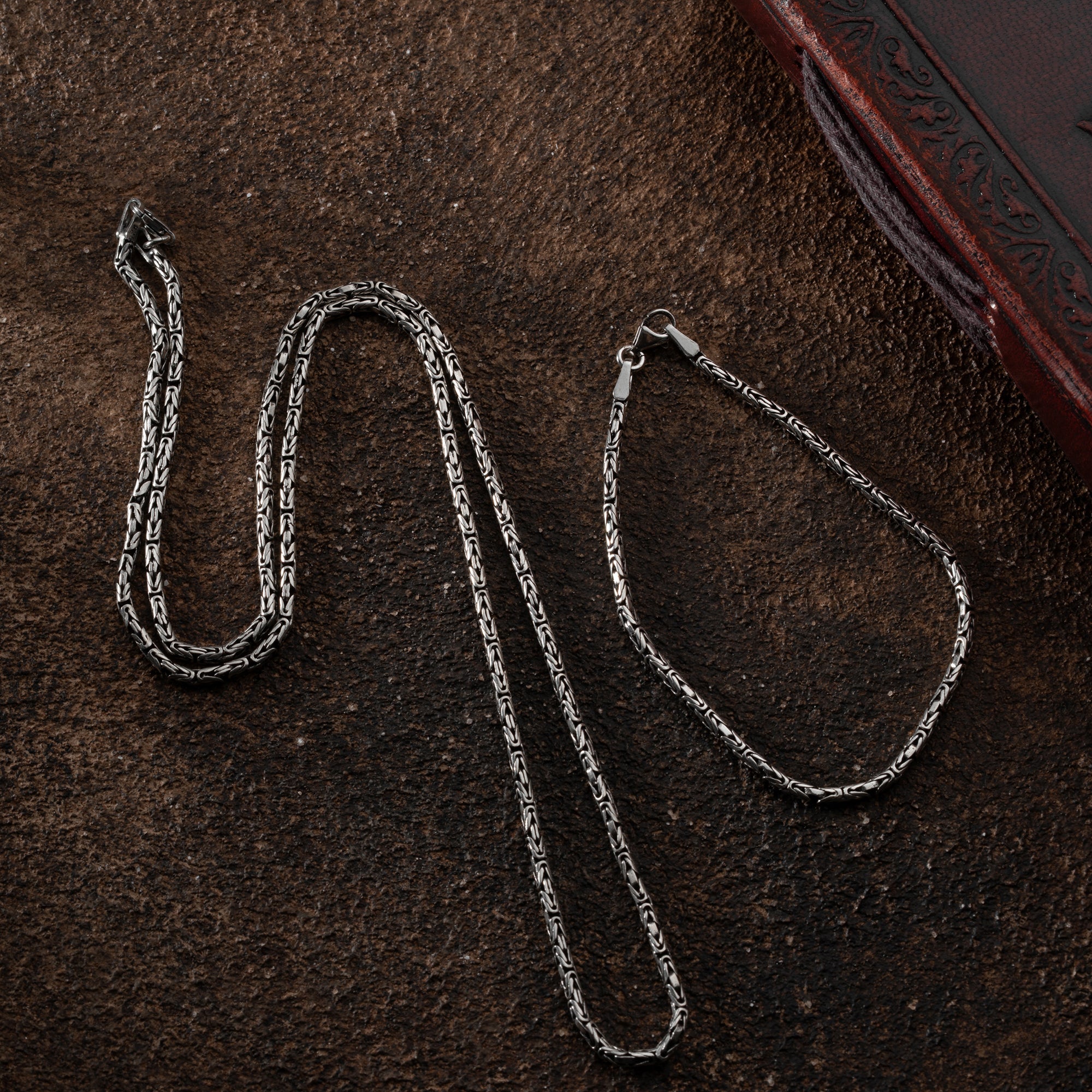 OVAL KÖNIGSKETTE 2MM SET | 925 SILBER.